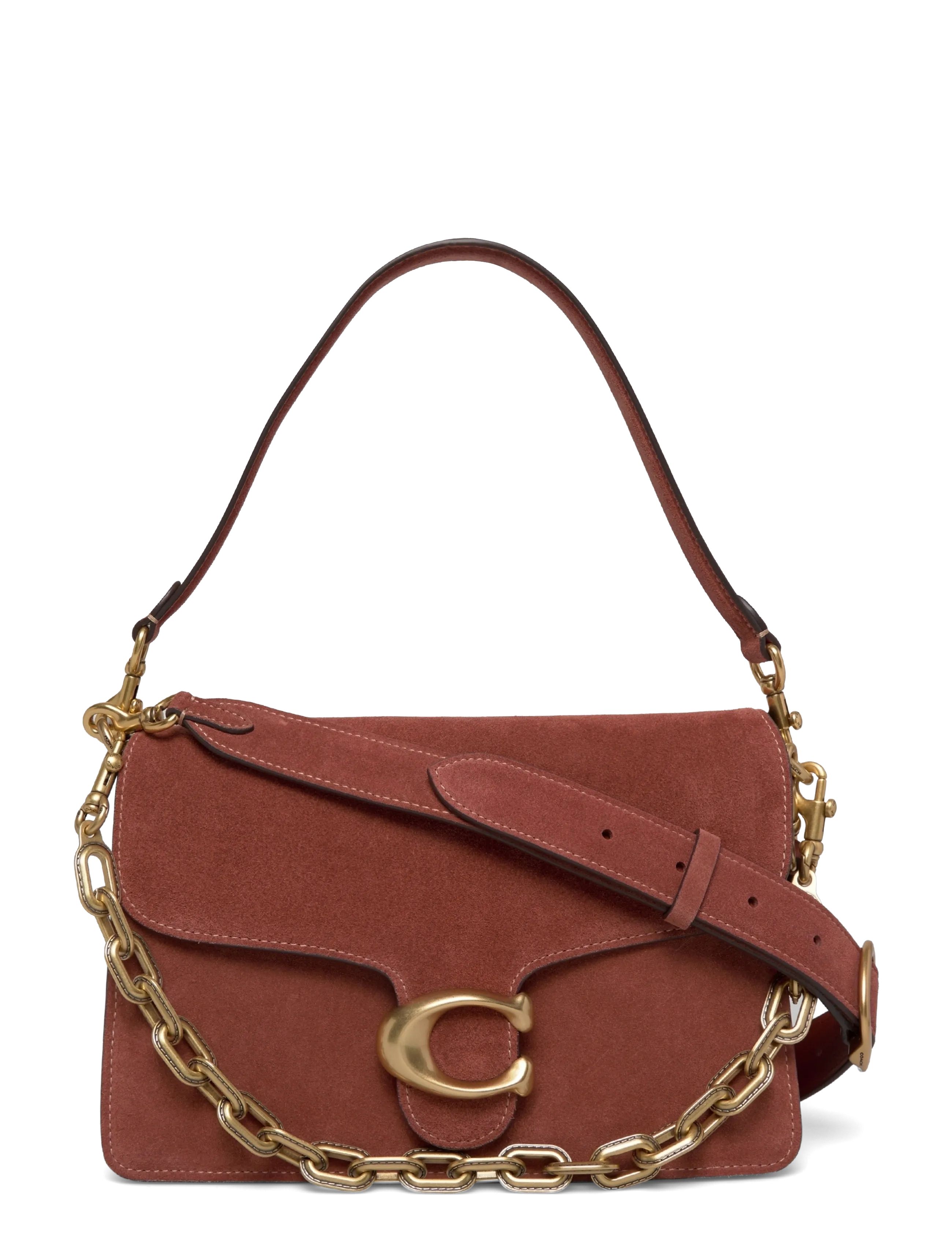 Coach Chain Tabby Shoulder Bag, One Size, Designer, Braun - Small Bags-crossbody Bags, Frauen