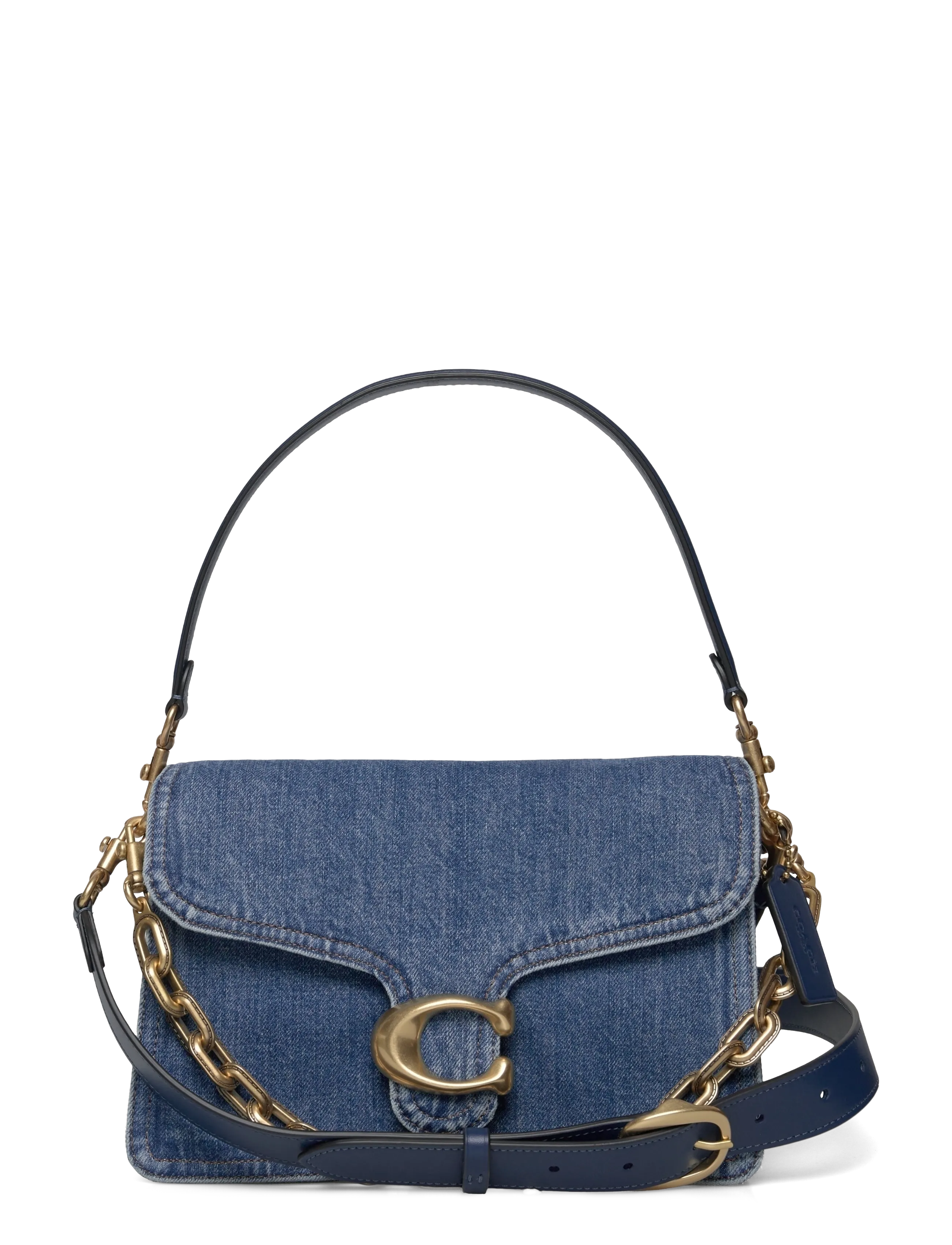 Coach CHAIN TABBY SHOULDER BAG - Bags - B4/DEEP BLUE / blue