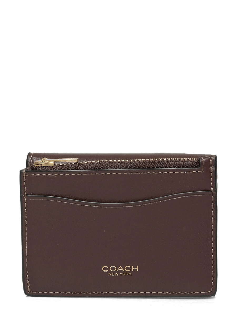 Coach - Essential Card Holder Wallet In Signature Canvas - naudas maki - b4/maple - 1