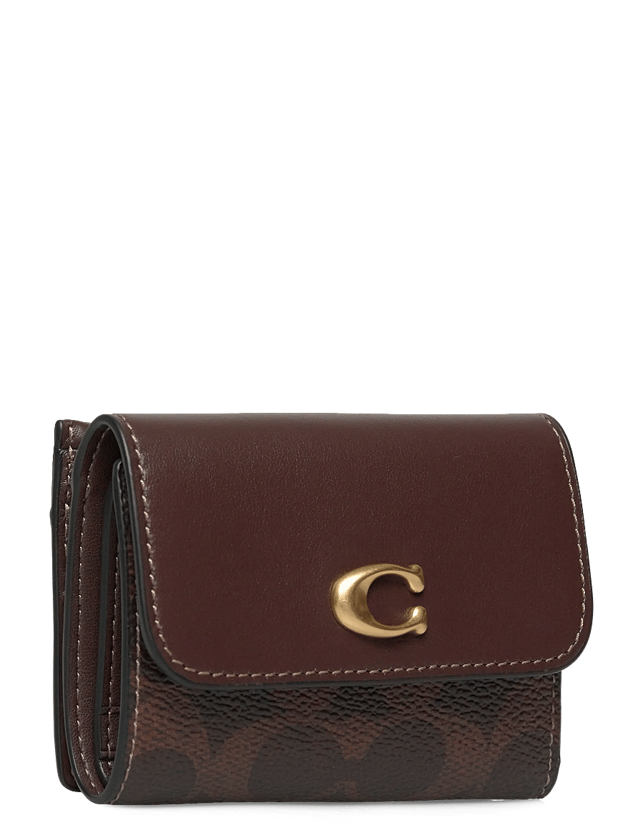 Coach - Essential Card Holder Wallet In Signature Canvas - naudas maki - b4/maple - 2