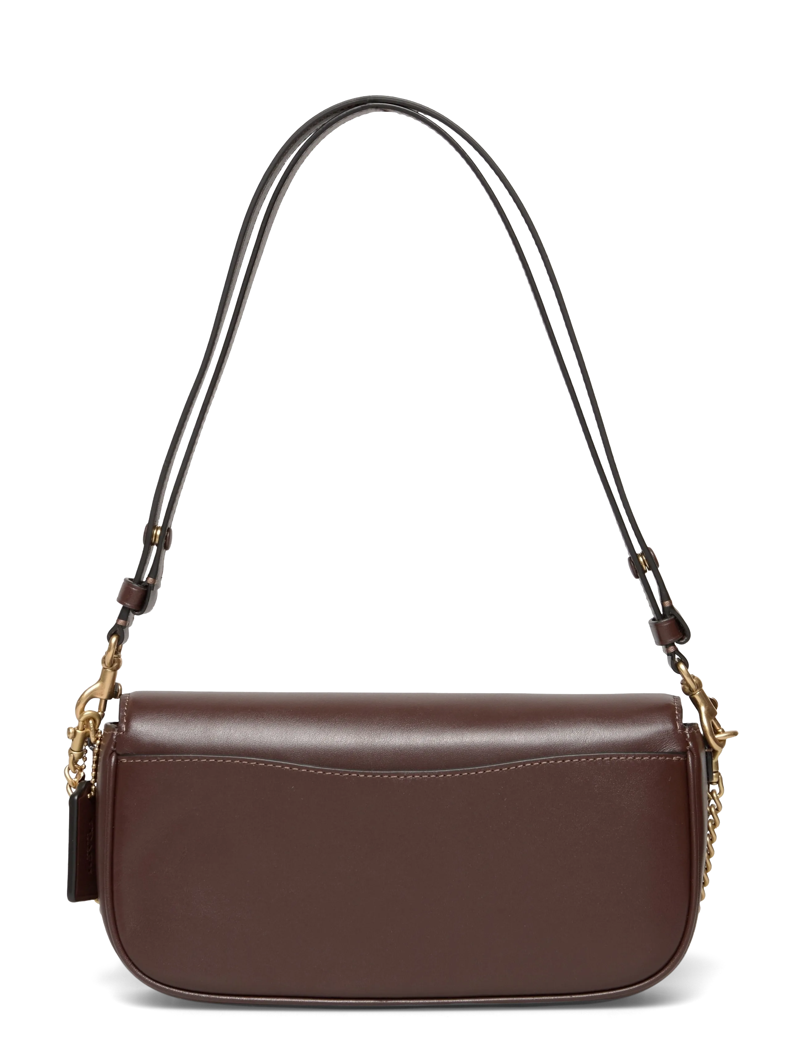 Coach - Refined Calf Leather Brook Flap Chain Bag - alltags-style - b4/maple - 1