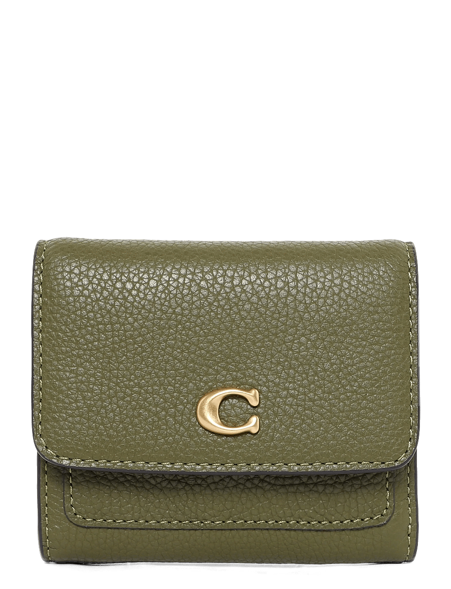 Coach - MILA SMALL FLAP WALLET - rahakotid - b4/olive - 1
