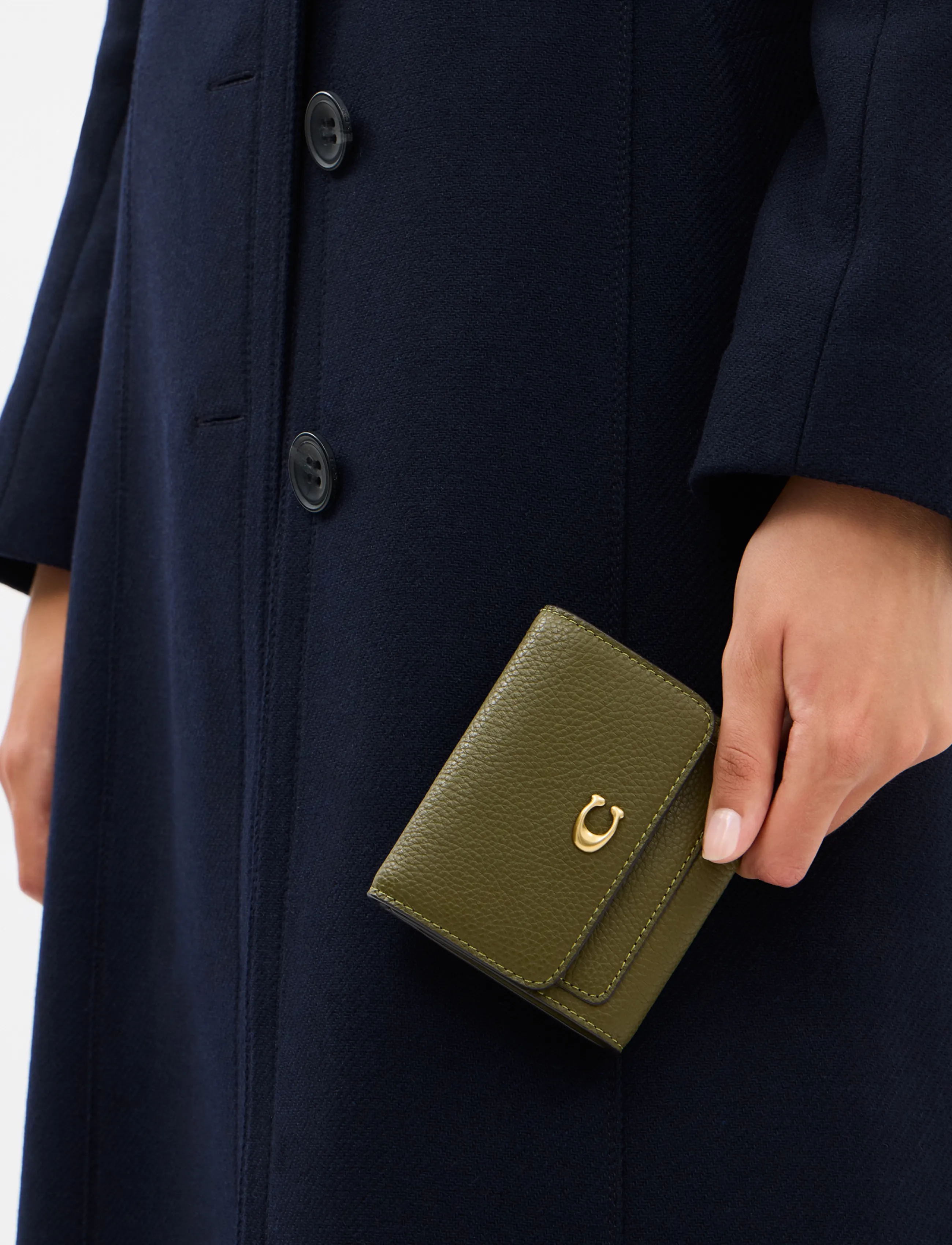 Coach Mila Small Flap Wallet, One Size, Card Holders & Wallets, Khakigrün - Frauen