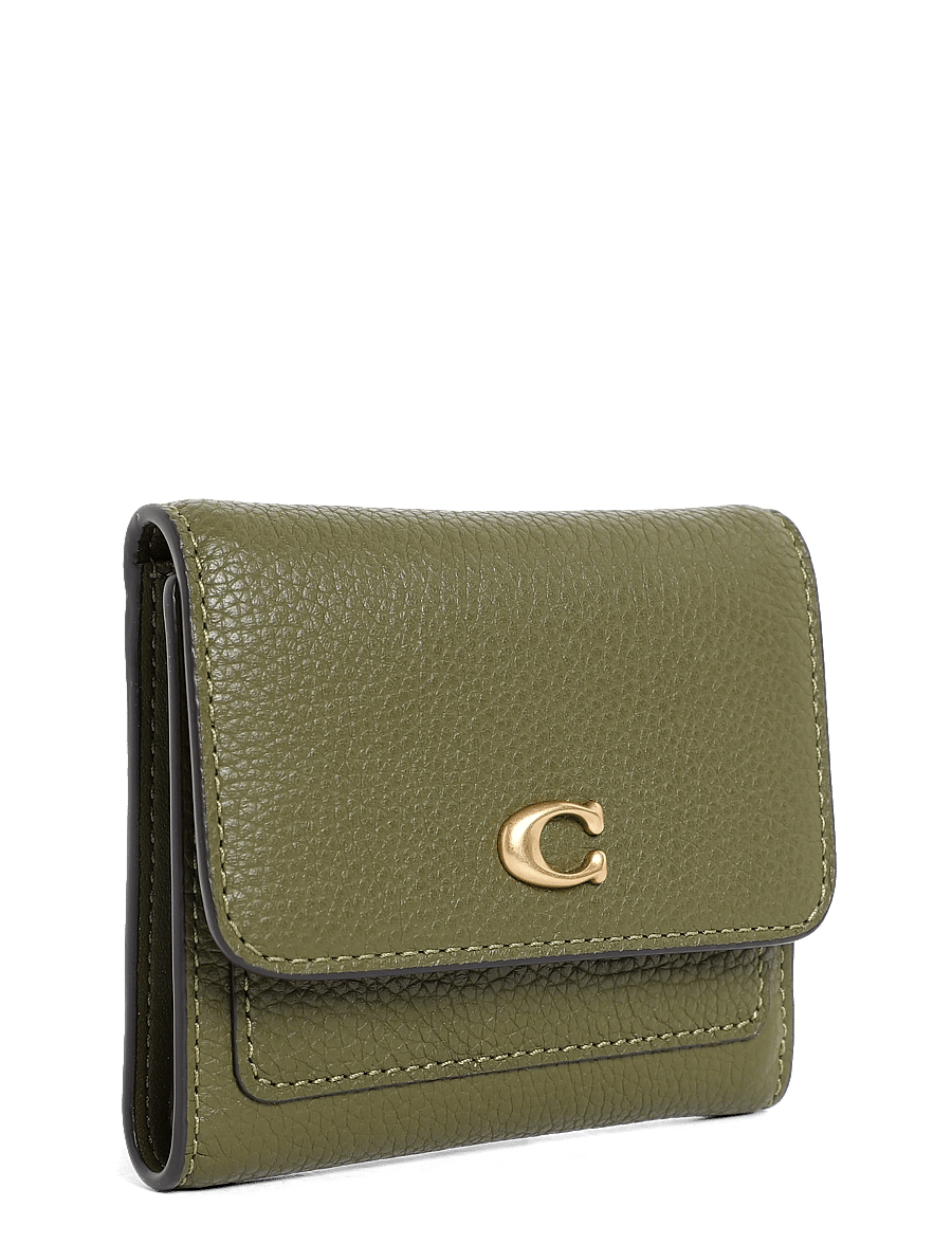 Coach - MILA SMALL FLAP WALLET - rahakotid - b4/olive - 3