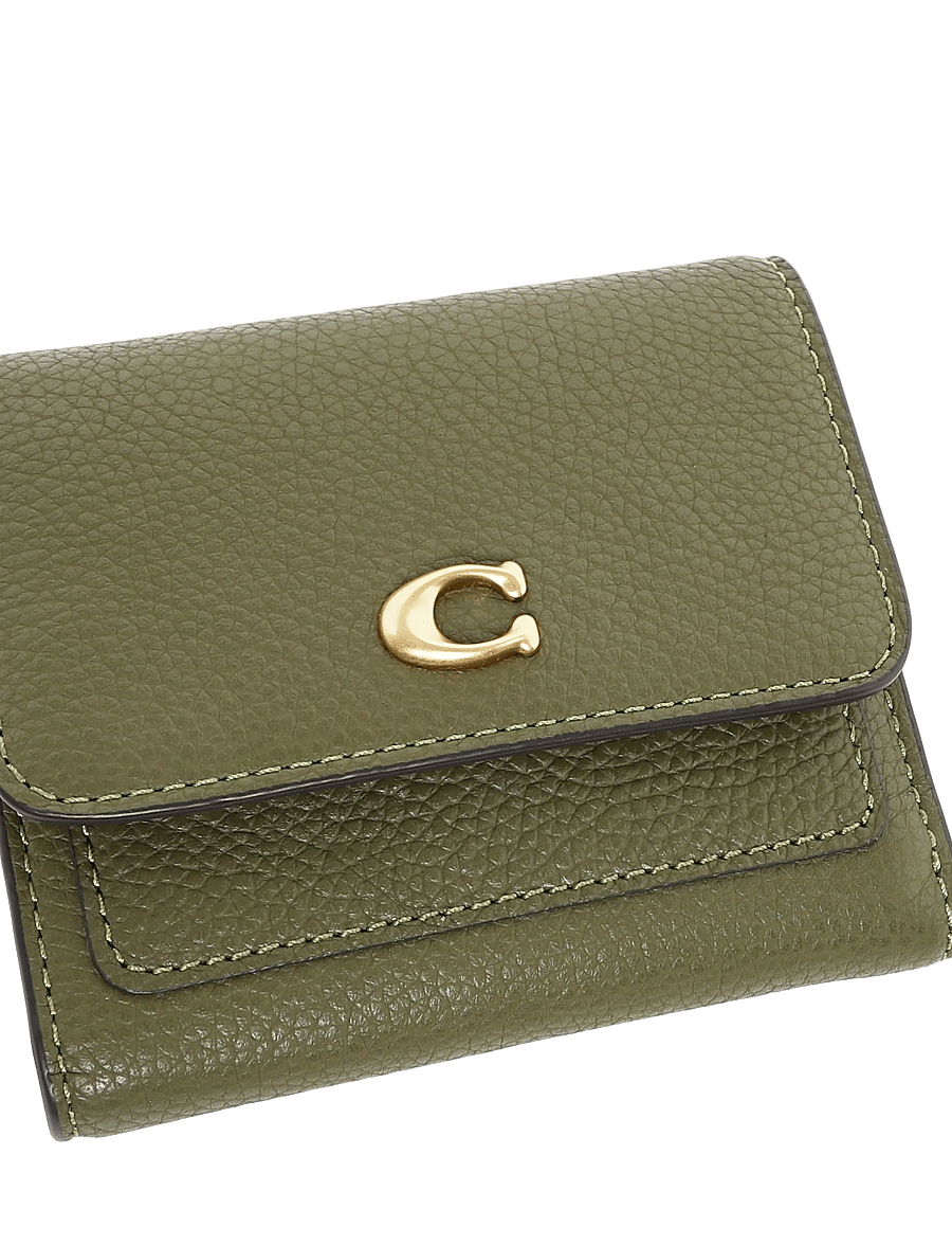 Coach - MILA SMALL FLAP WALLET - rahakotid - b4/olive - 4