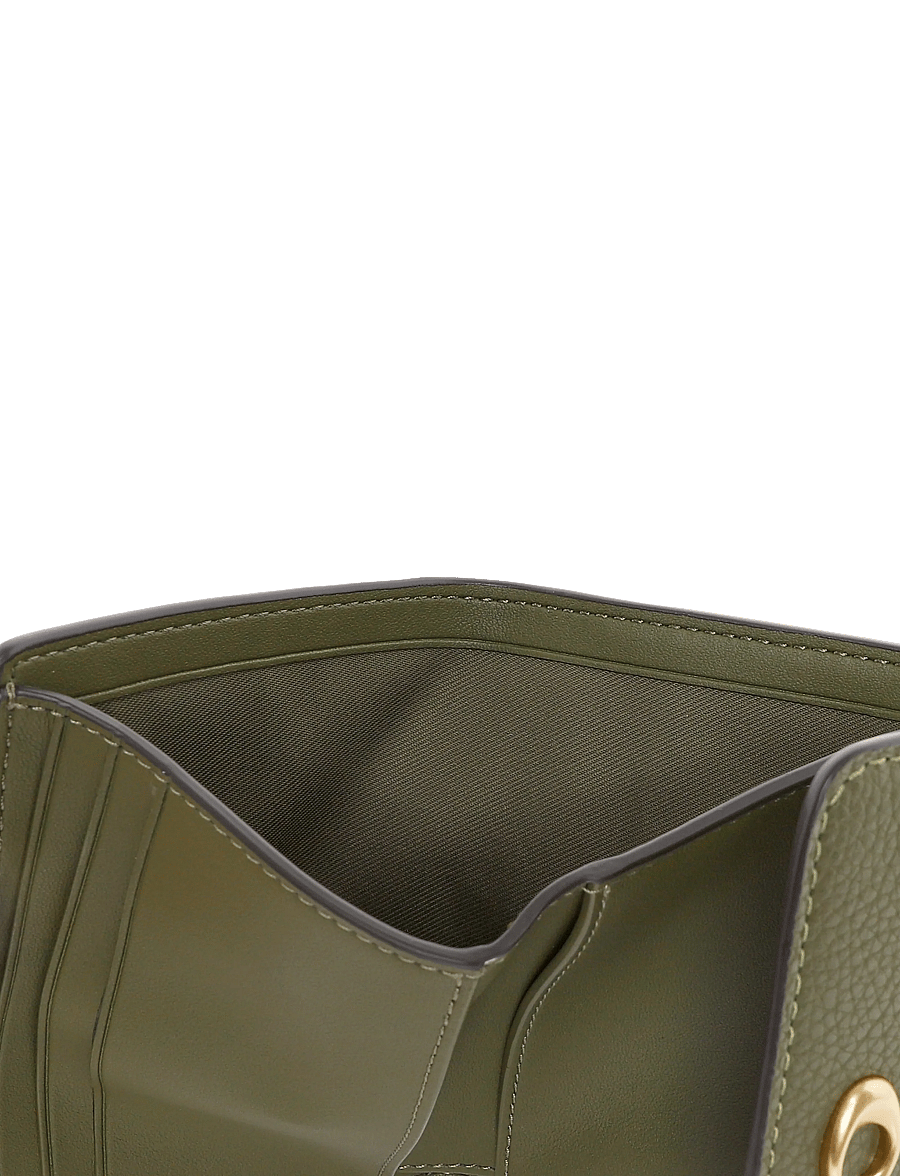 Coach - MILA SMALL FLAP WALLET - rahakotid - b4/olive - 5