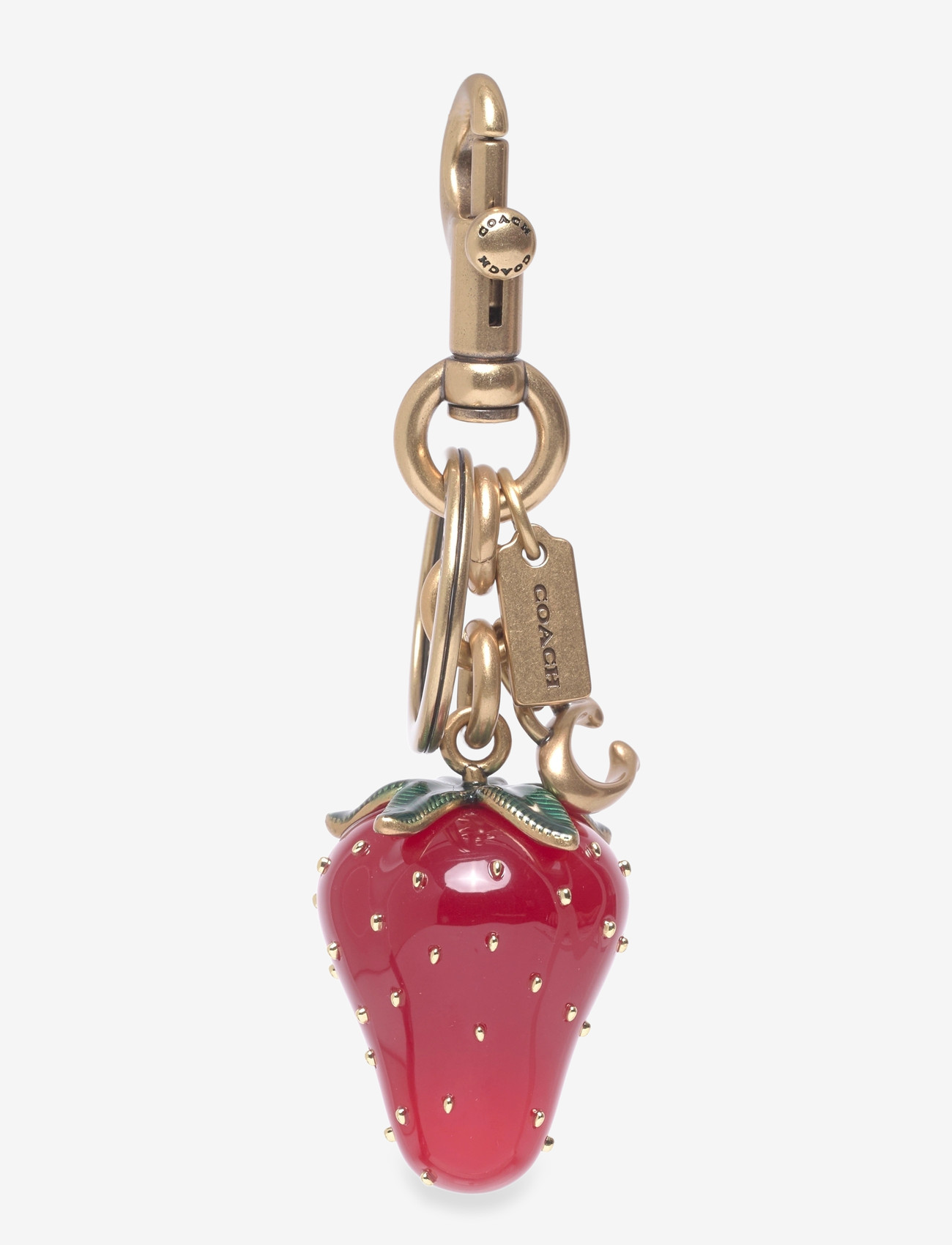 Coach - Coach Strawberry Resin Bag Charm - nøgleringe & bag charms - b4/red - 0