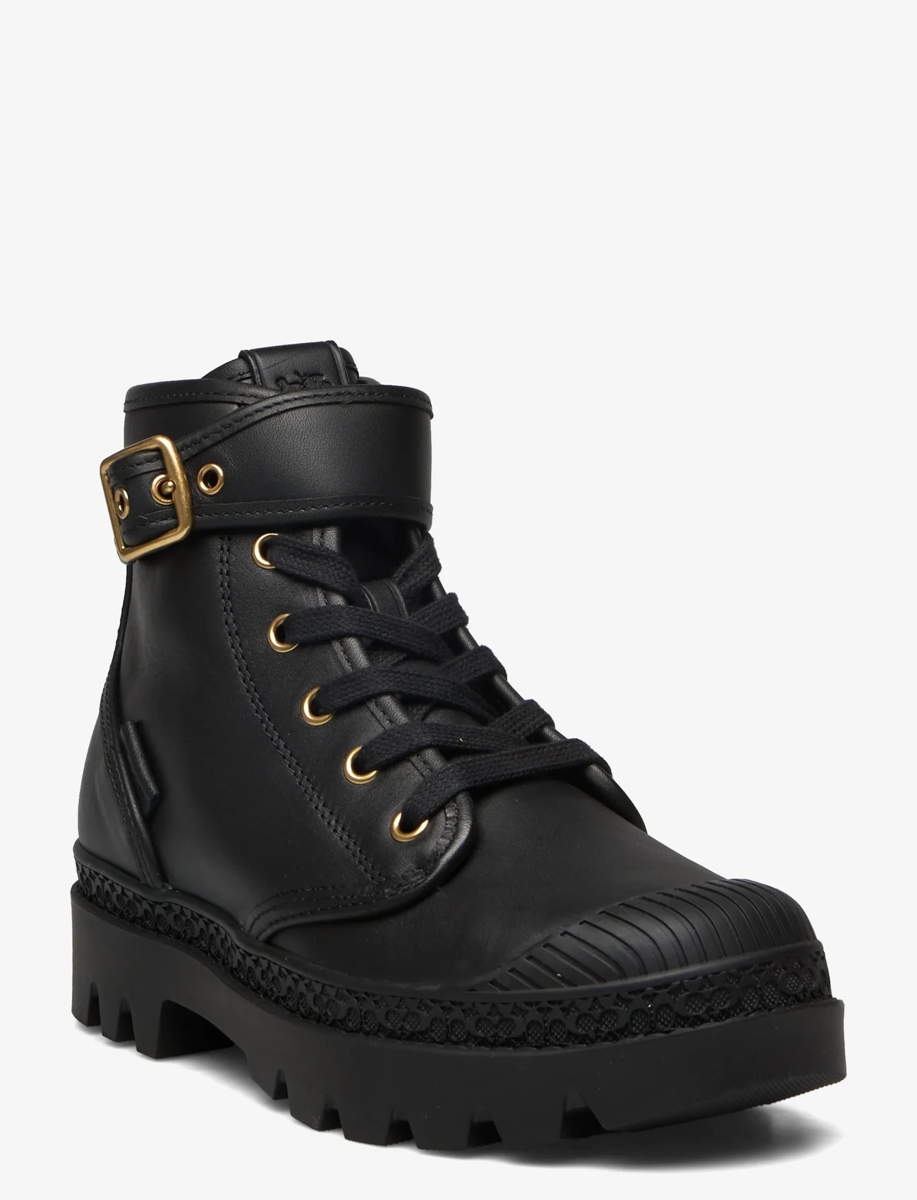 Coach - Trooper Leather - flat ankle boots - black - 0