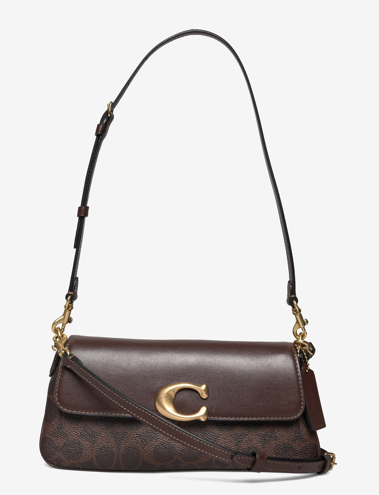 Coach - COATED CANVAS SIGNATURE JET SHOULDER BAG - særlige begivenheder - b4/maple maple - 0