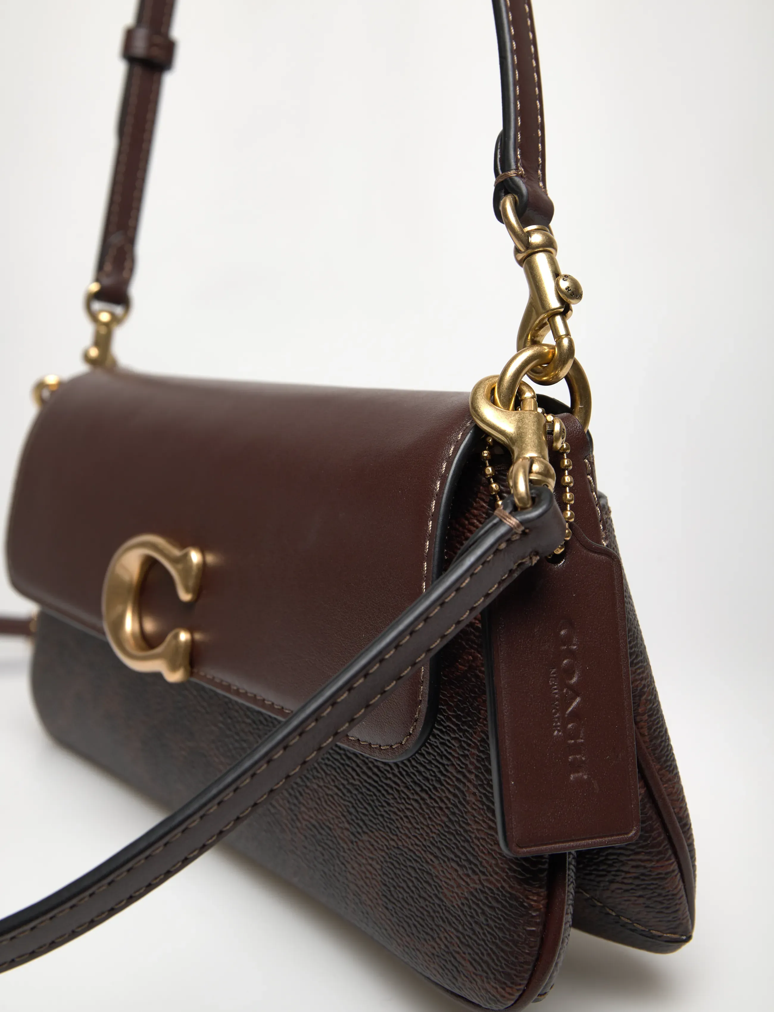 Coach - Coated Canvas Signature Jet Shoulder Bag - everyday style - b4/maple maple - 3