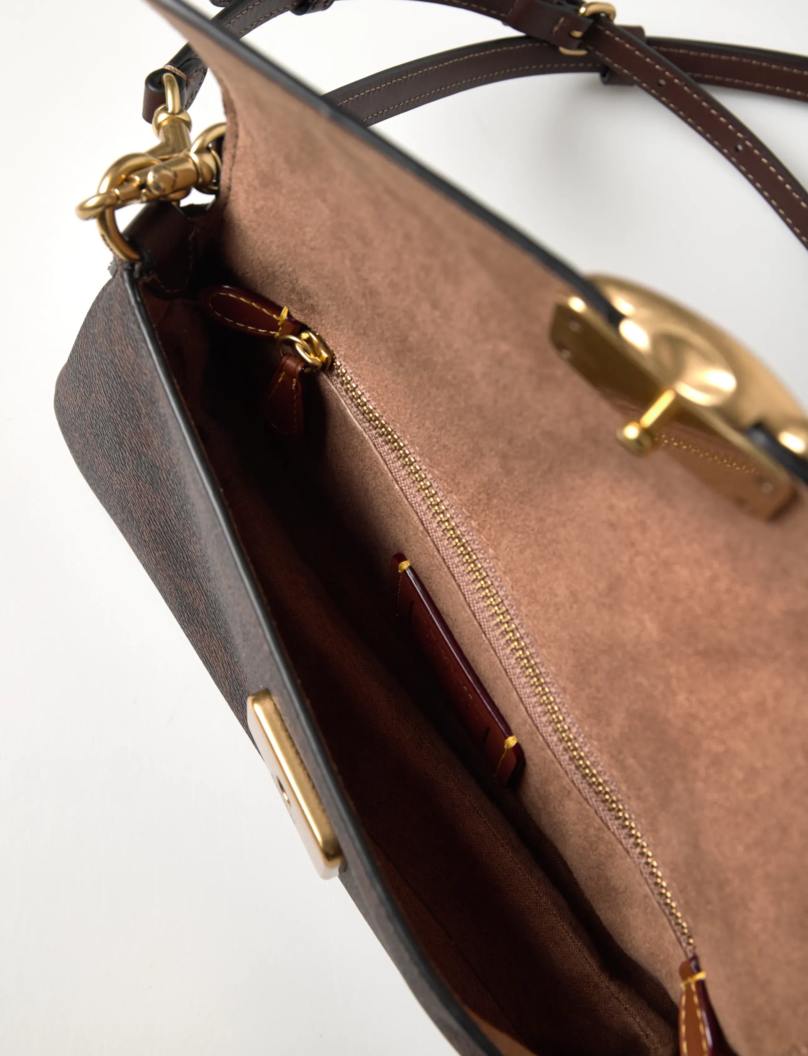 Coach - Coated Canvas Signature Jet Shoulder Bag - everyday style - b4/maple maple - 4