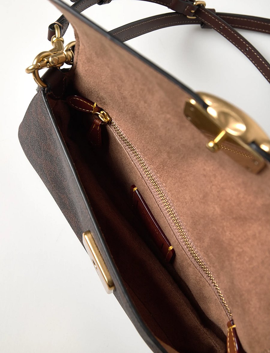 Coach Coated Canvas Signature Jet Shoulder Bag (OACCBA83 Coach Coated Canvas Signature Jet Shoulder Bag (OACCBA83