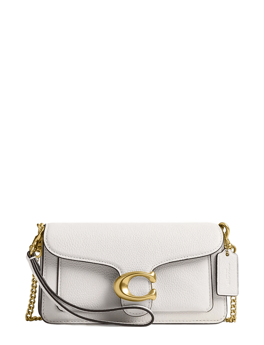 Coach - Polished Pebbled Leather Tabby Chain Crossbody 19 - Üleõlakotid - b4/chalk - 1