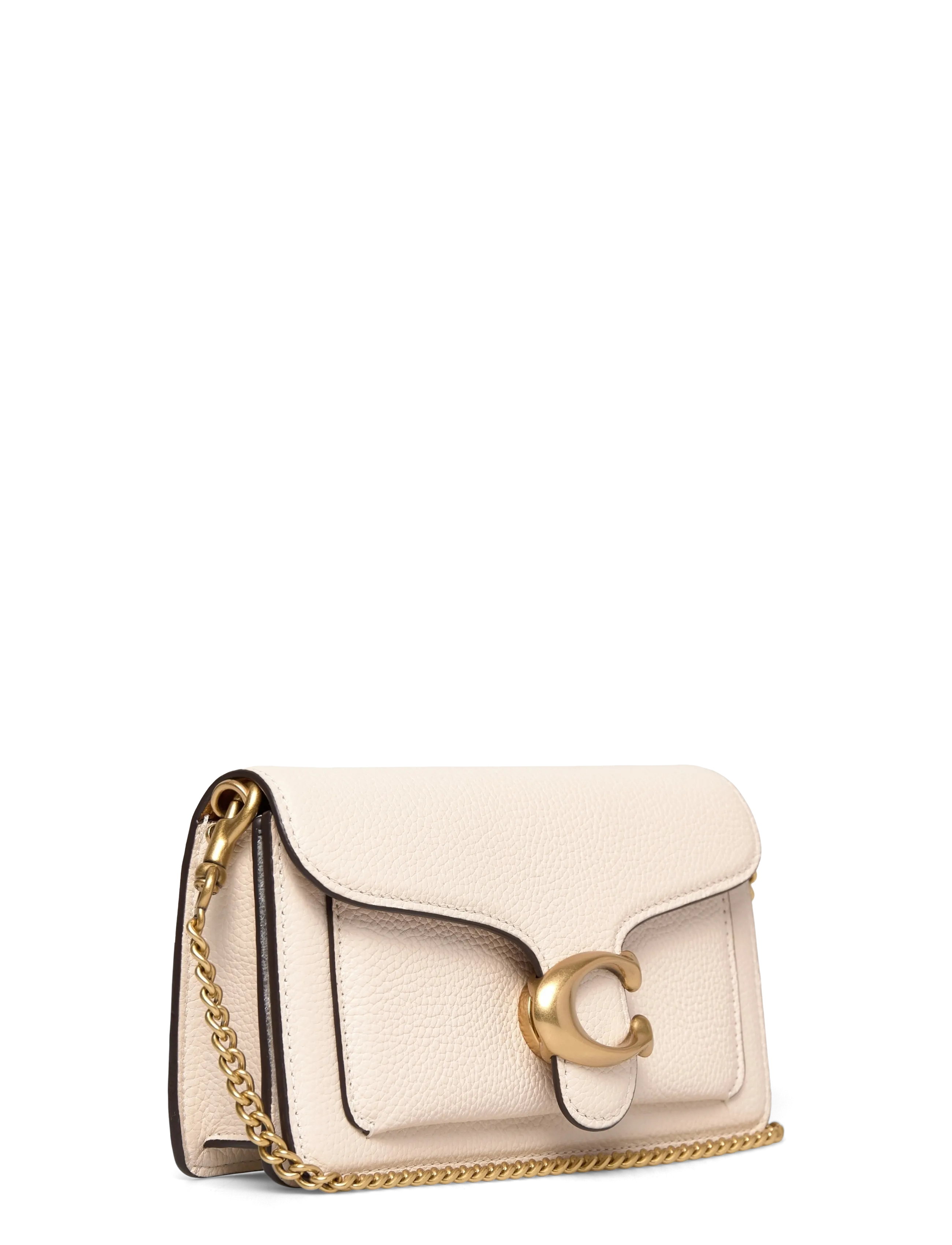 Coach - Polished Pebbled Leather Tabby Chain Crossbody 19 - crossbody bags - b4/chalk - 2