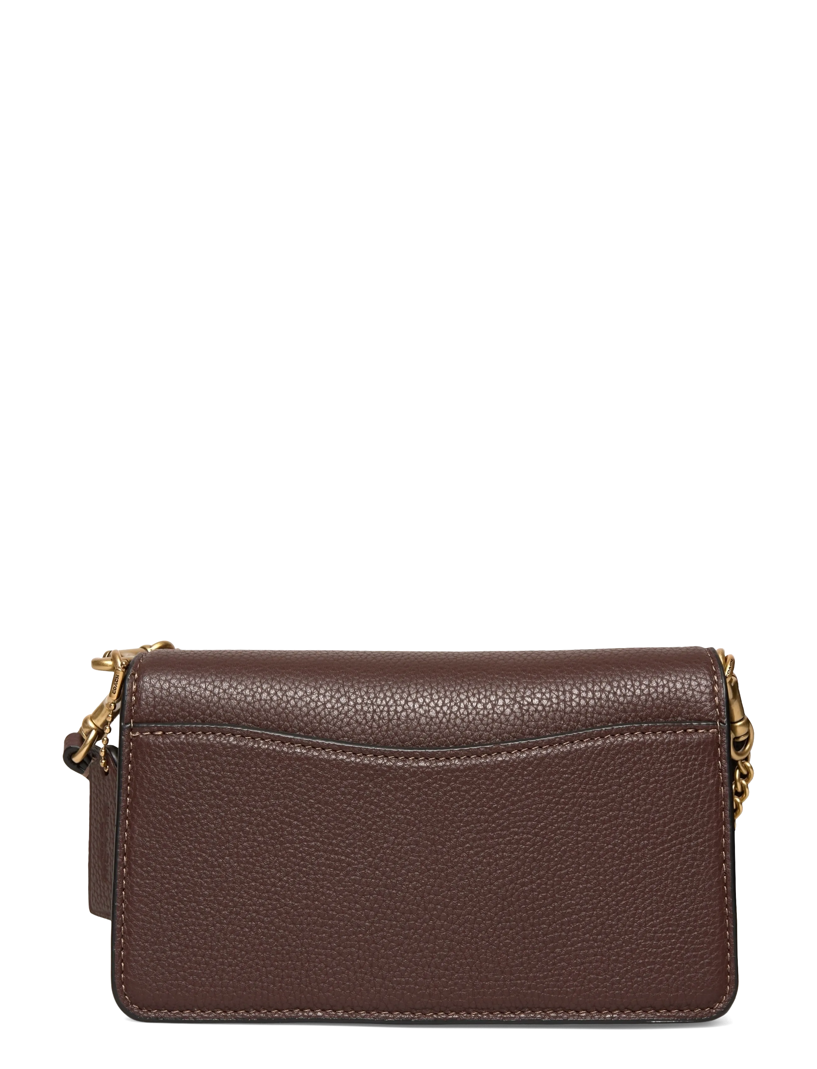 Coach - Polished Pebbled Leather Tabby Chain Crossbody 19 - crossbody kotid - b4/maple - 1