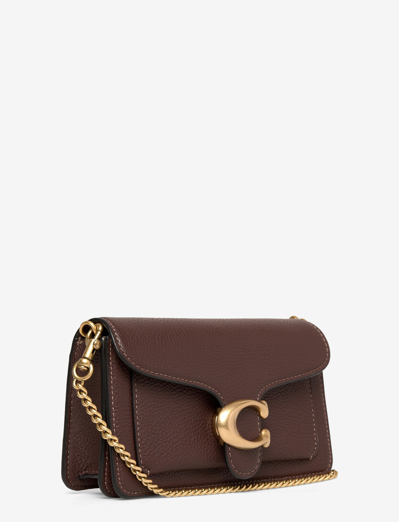 Coach - Polished Pebbled Leather Tabby Chain Crossbody 19 - crossbody bags - b4/maple - 2