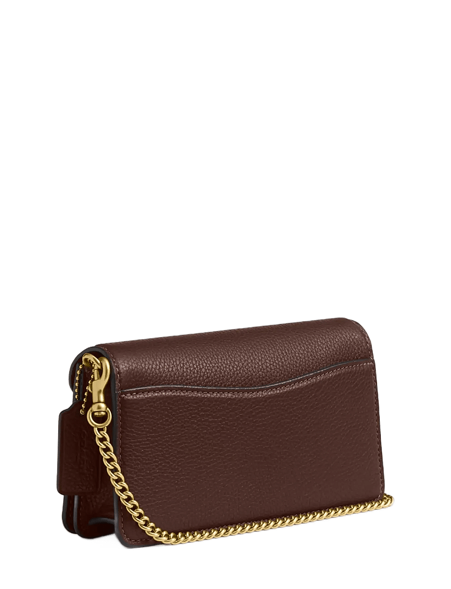 Coach - Polished Pebbled Leather Tabby Chain Crossbody 19 - umhängetaschen - b4/maple - 3