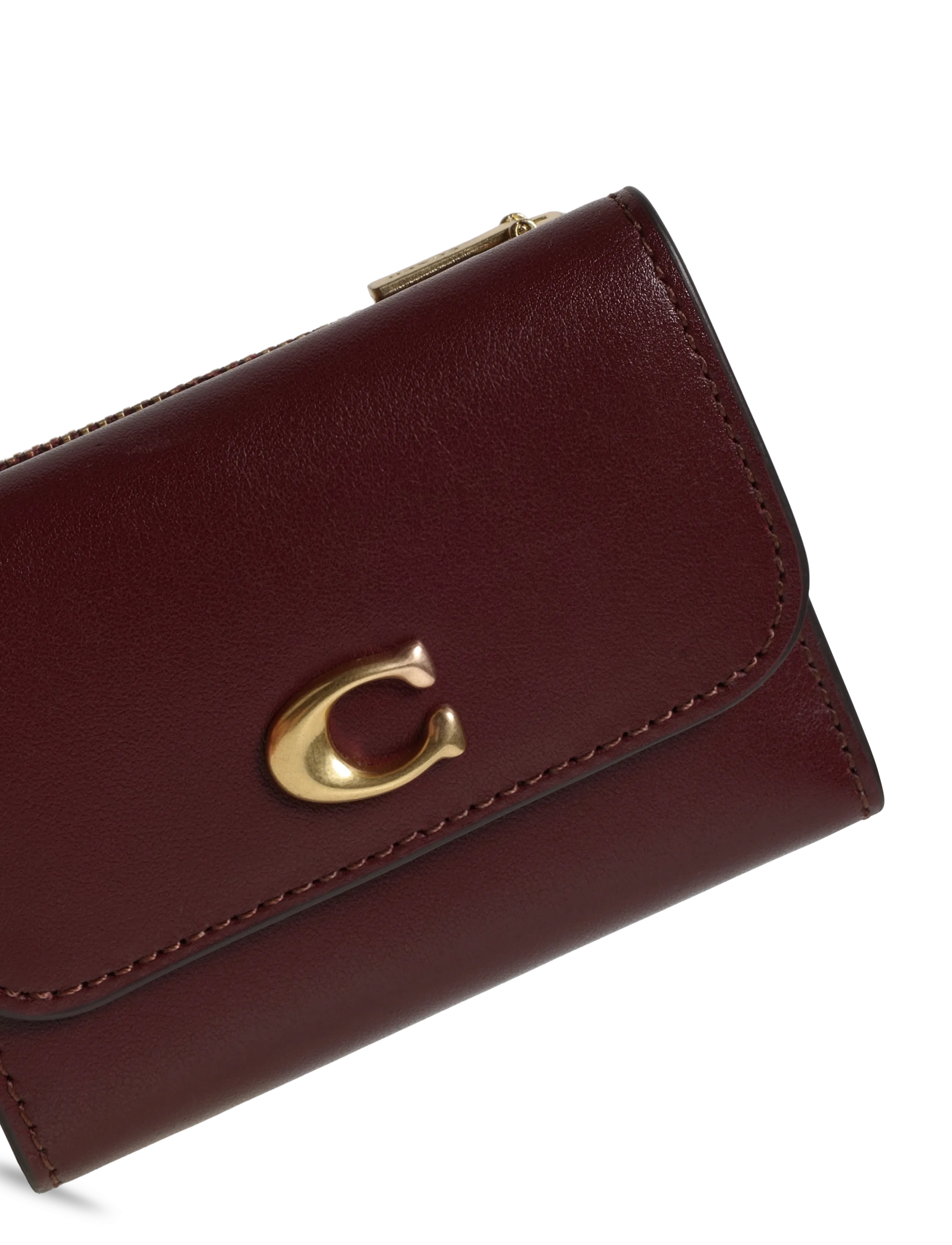 Coach - Essential Card Holder Wallet In Colorblock - wallets - b4/merlot multi - 4