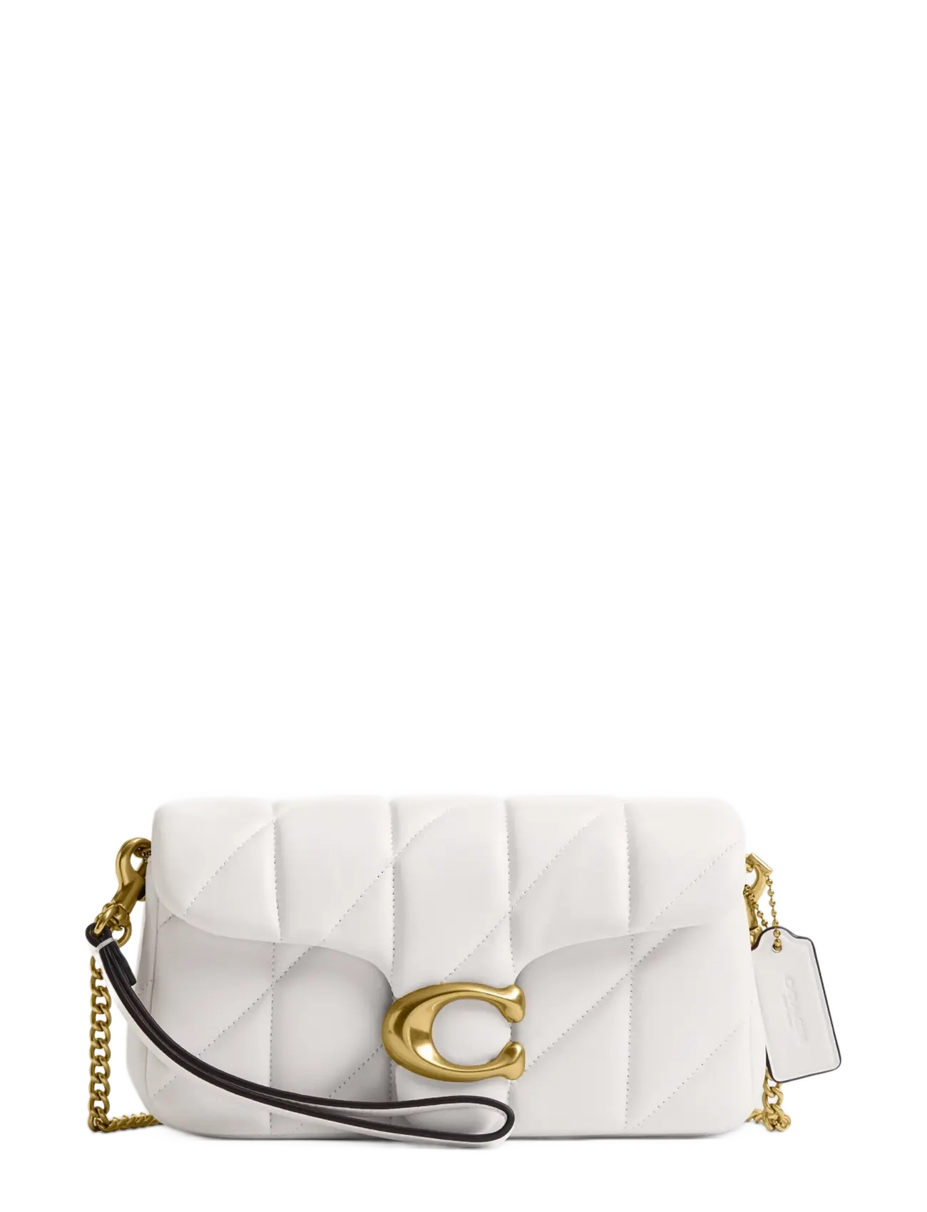 Coach Quilted Leather Tabby Chain Crossbody 19 - Coach - B4/CHALK / white