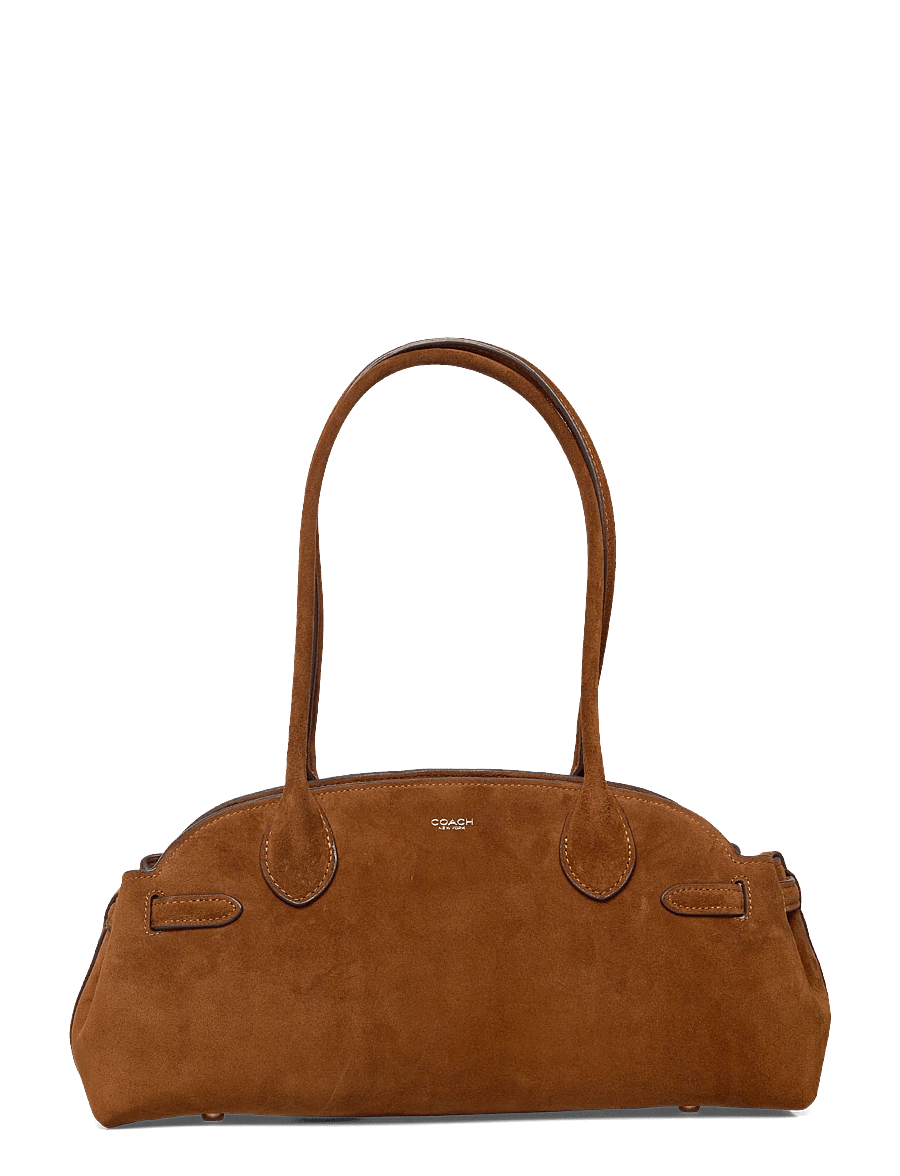 Coach - Suede Empire Carryall 34 - shoulder bags - brown - 1