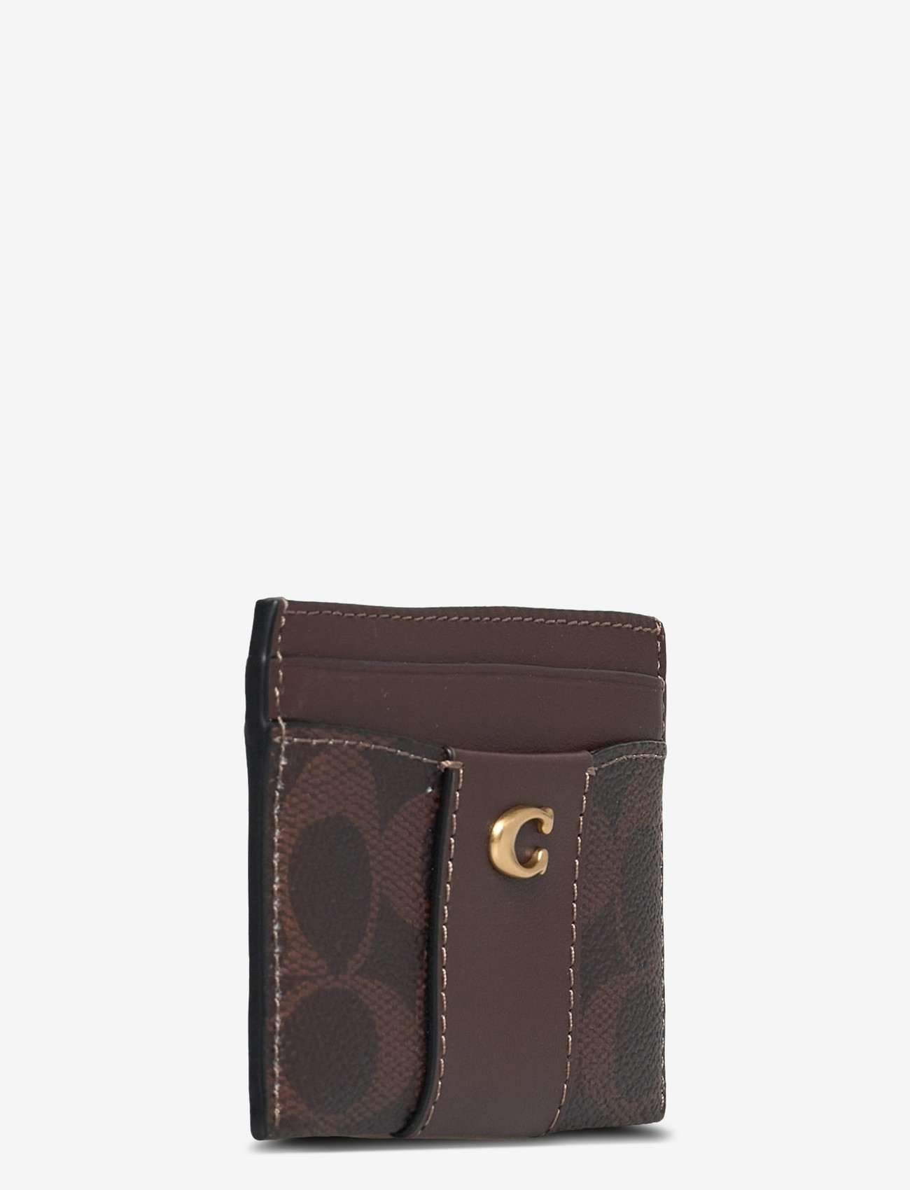 Coach - Coated Canvas Signature Essential Card Case - kaarditaskud - b4/maple - 2