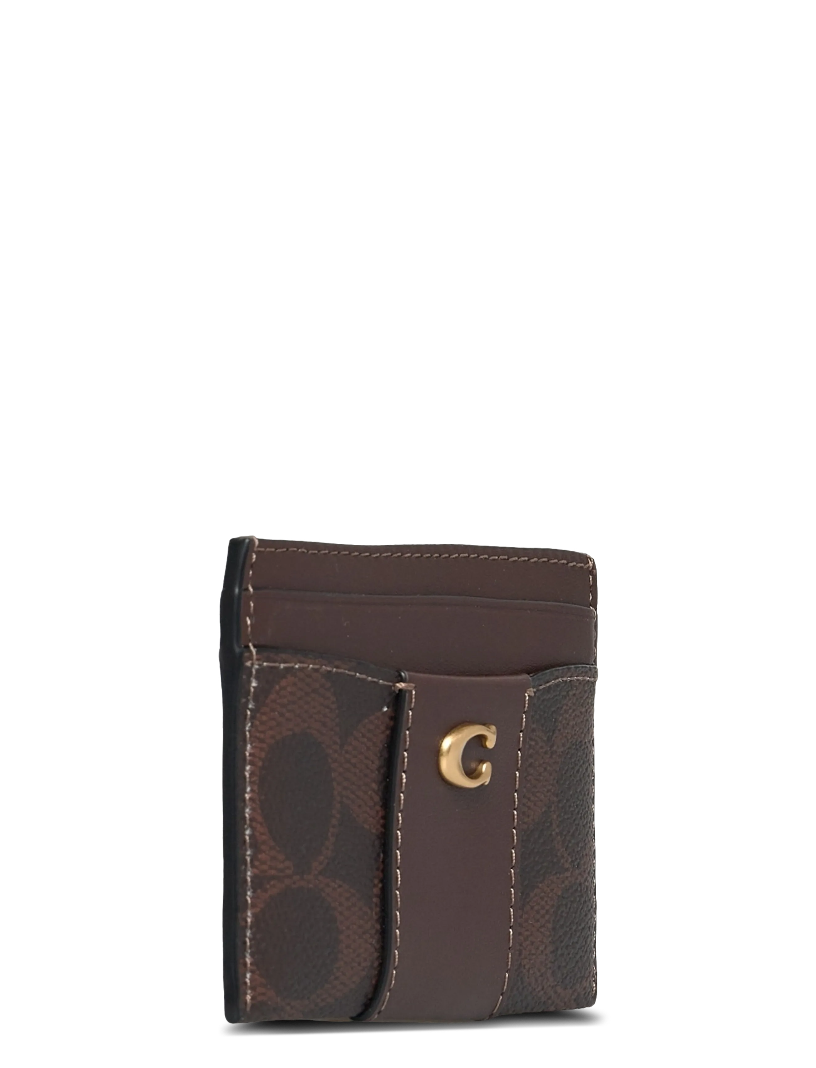 Coach - Coated Canvas Signature Essential Card Case - kartenetuis - b4/maple - 2