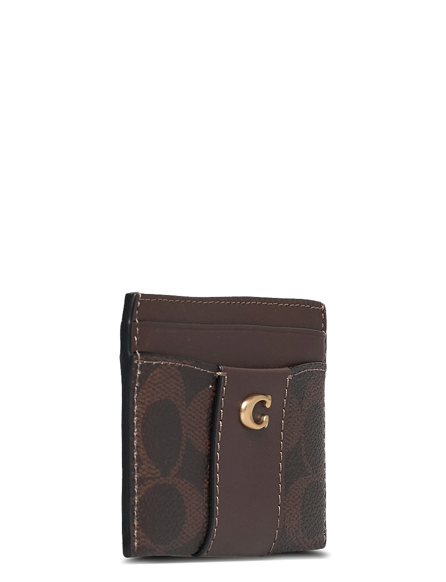 Coach - Coated Canvas Signature Essential Card Case - kartenetuis - b4/maple - 2