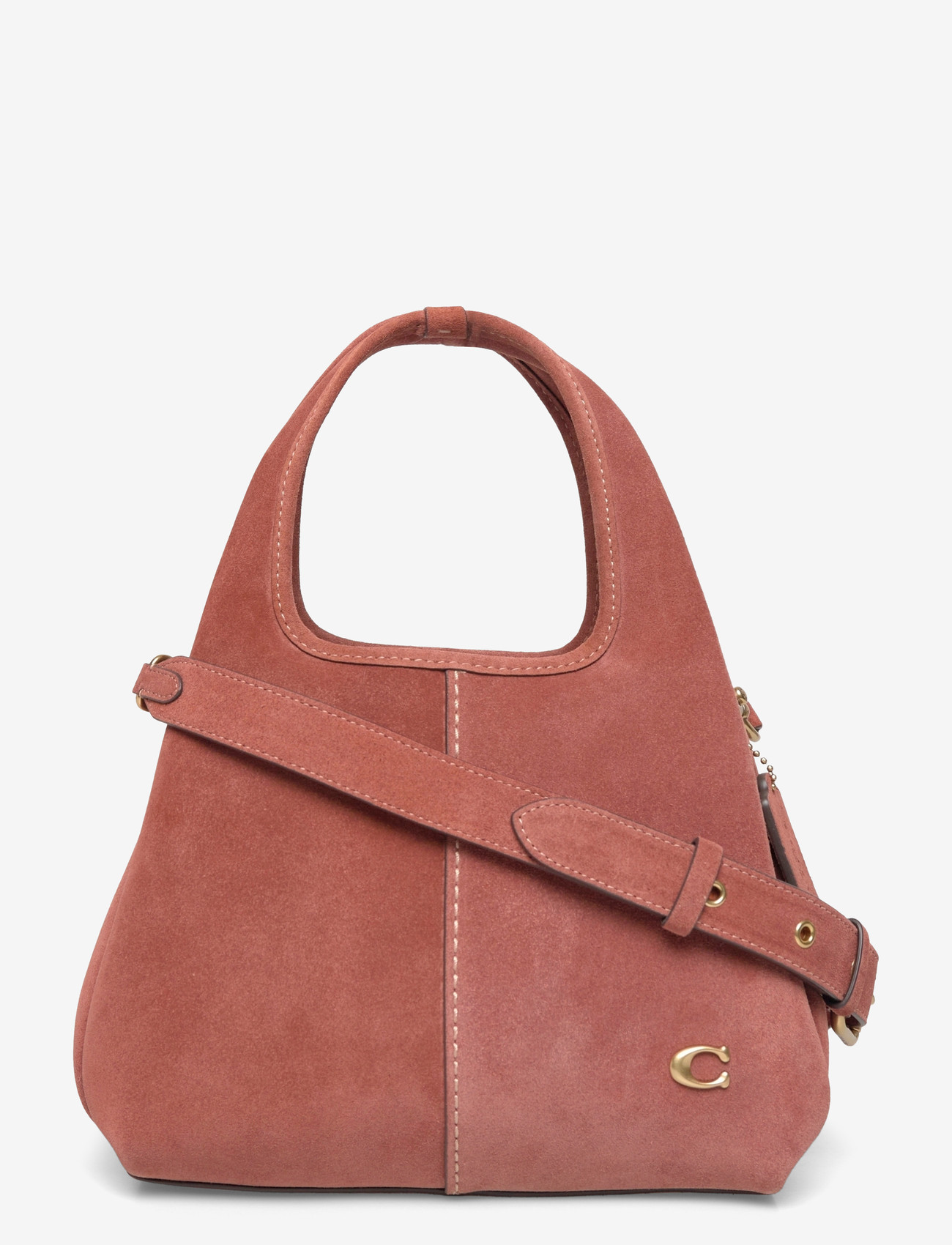 Coach - SUEDE LANA SHOULDER BAG 23 - alltags-style - b4/clay - 0