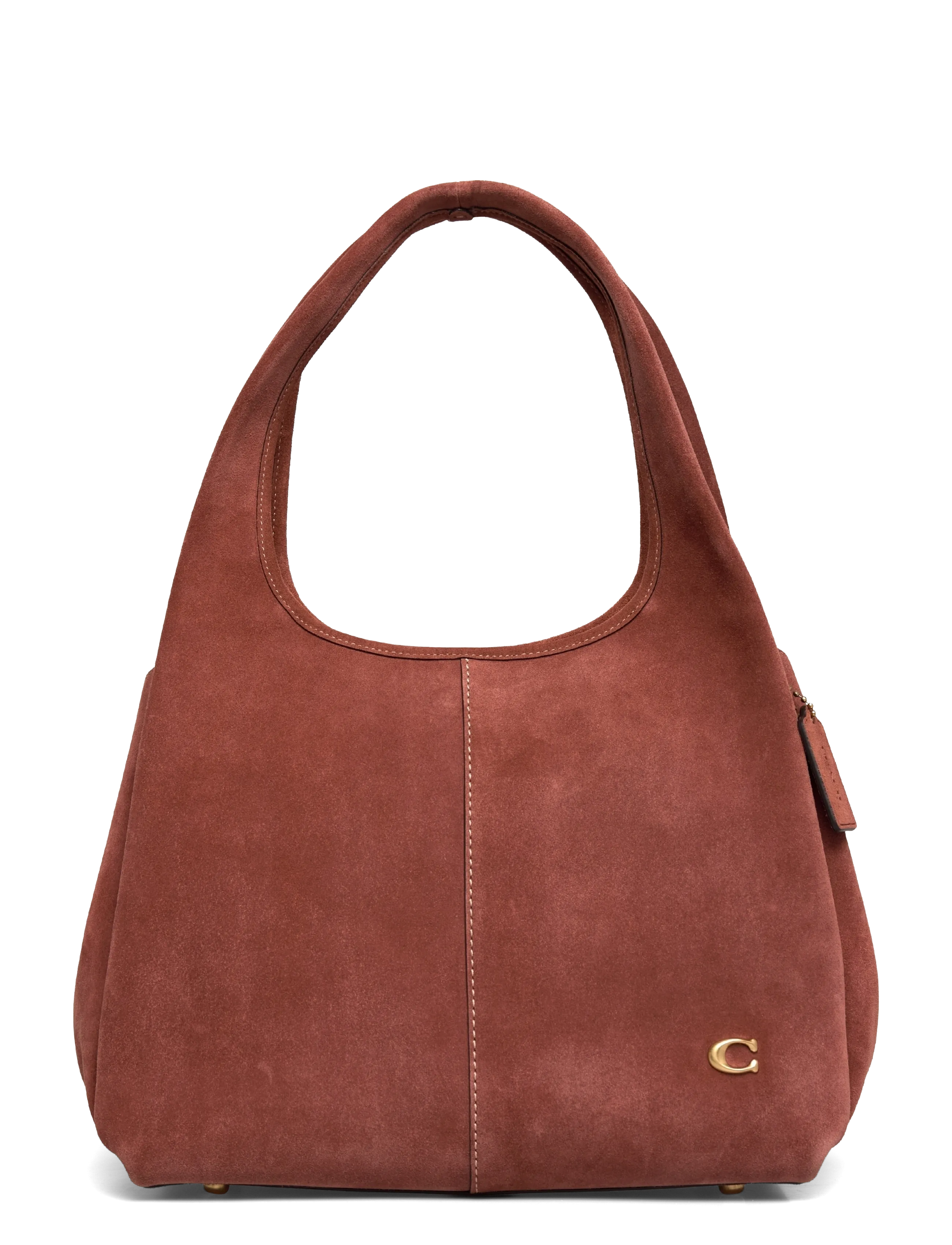 Coach SUEDE LANA SHOULDER BAG - Tasker - B4/CLAY / brown