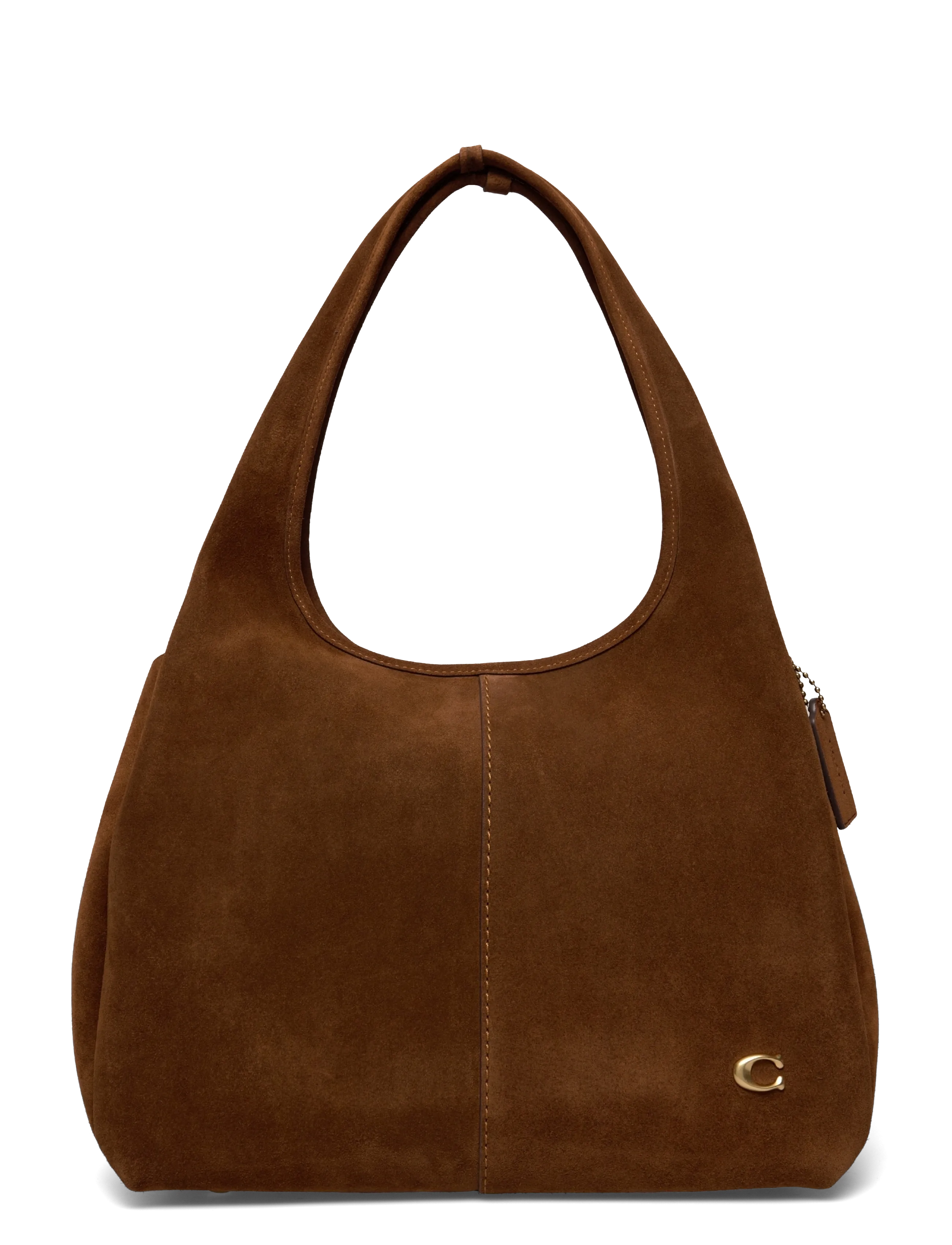 Coach SUEDE LANA SHOULDER BAG - Coach - B4/WARM BROWN / brown
