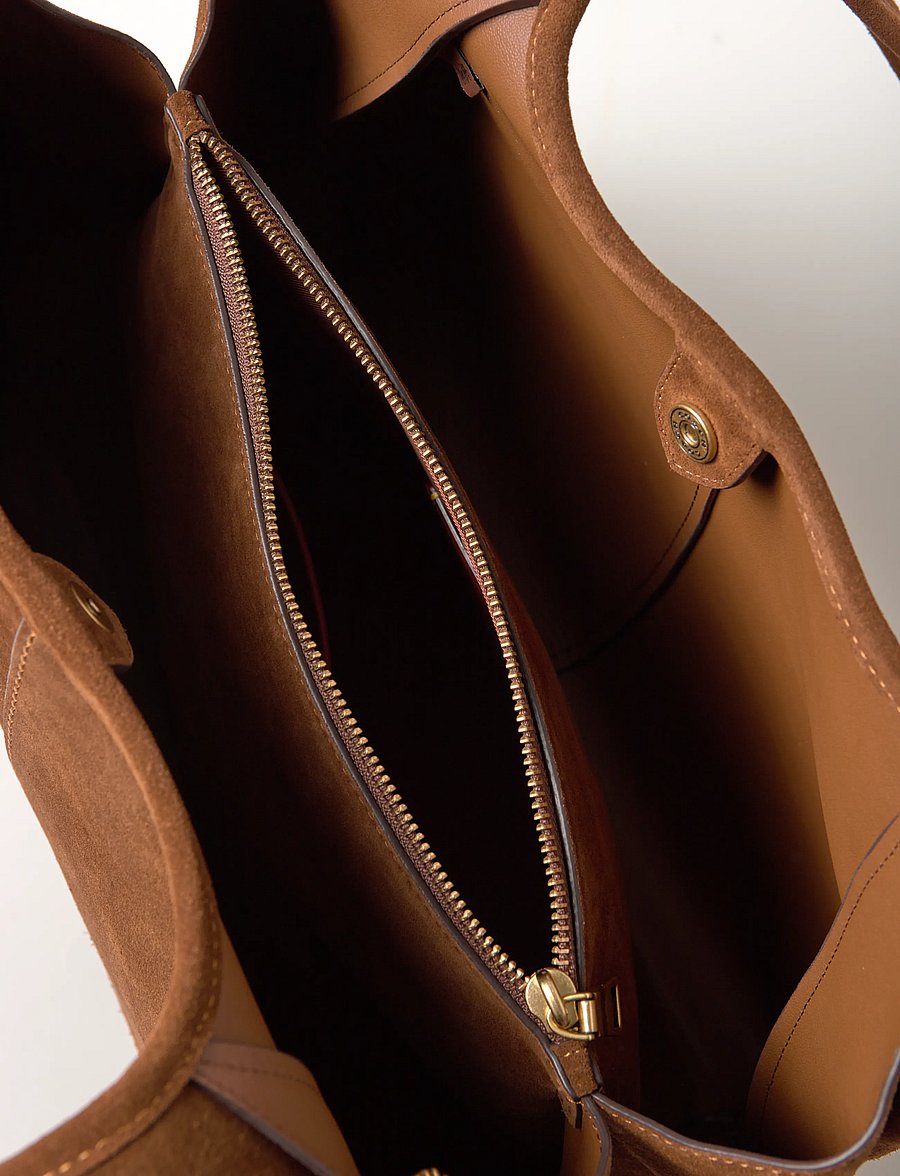 Coach - LANA SHOULDER BAG - shoppingväskor - b4/warm brown - 5