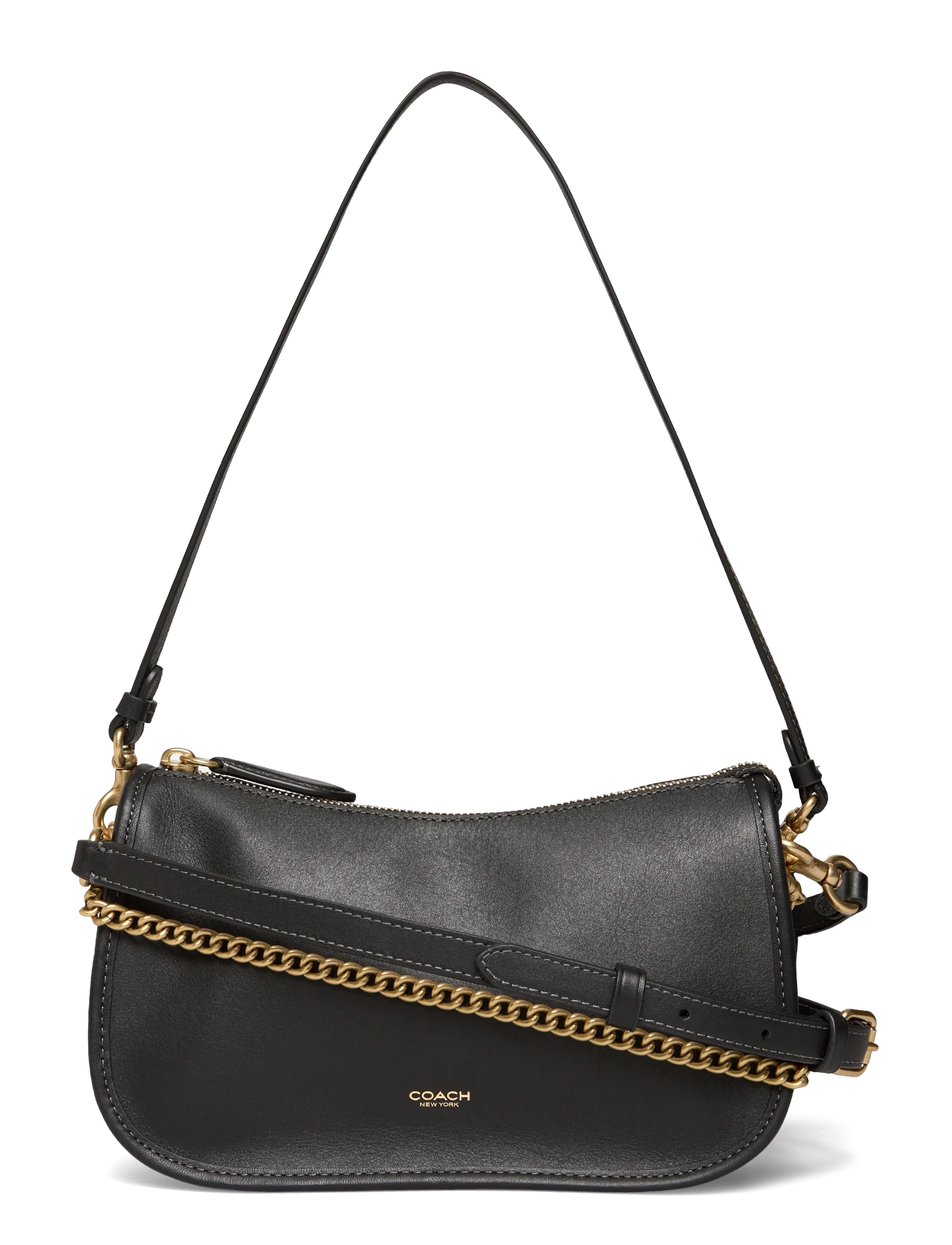 Coach Coach Waverly Leather Bag Scarlet, One Size, Black, Designere > Små Skuldertasker-Crossbody-Tasker, Dame