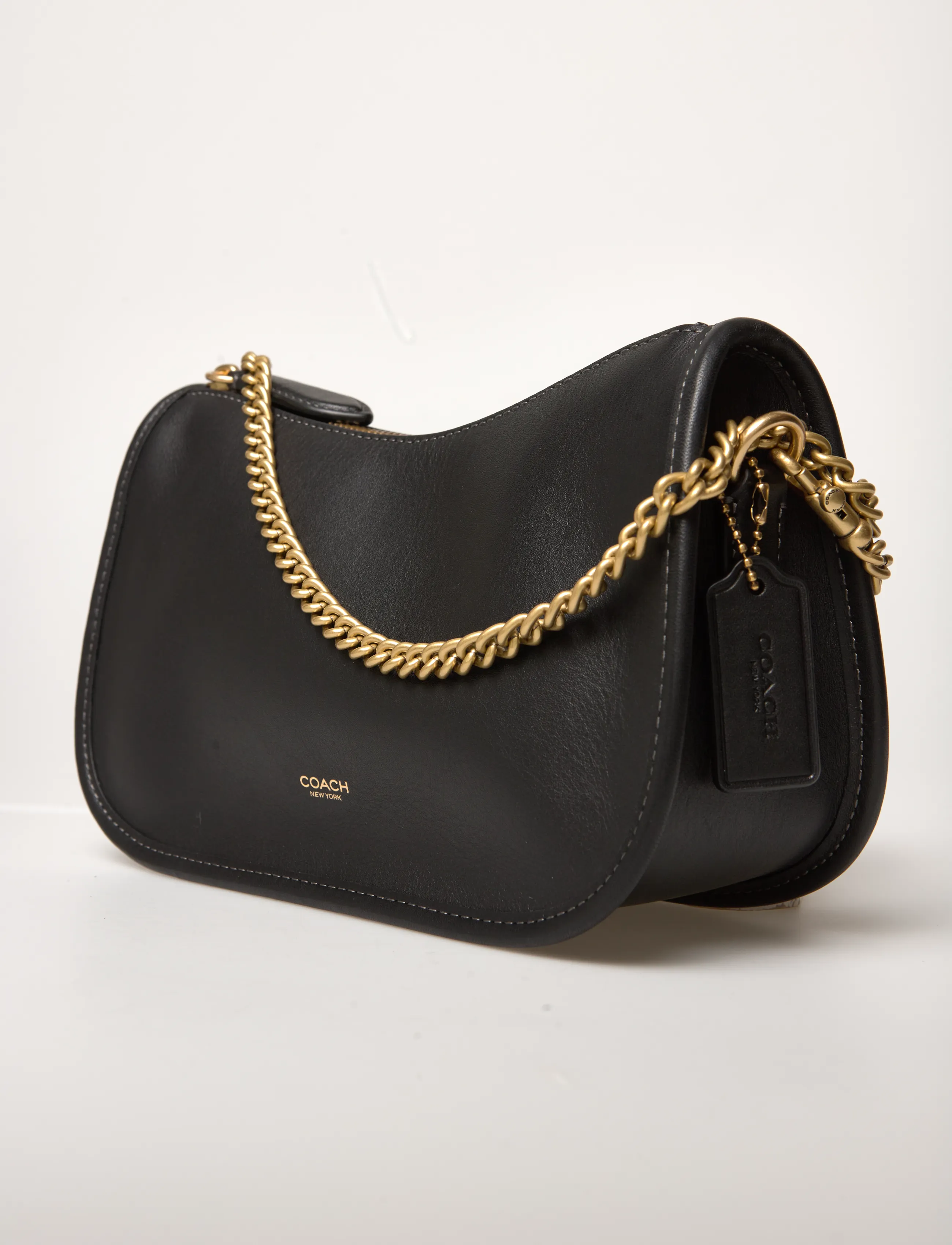 Coach - Natural Grain Leather Waverly Bag - modetrends - b4/black - 3