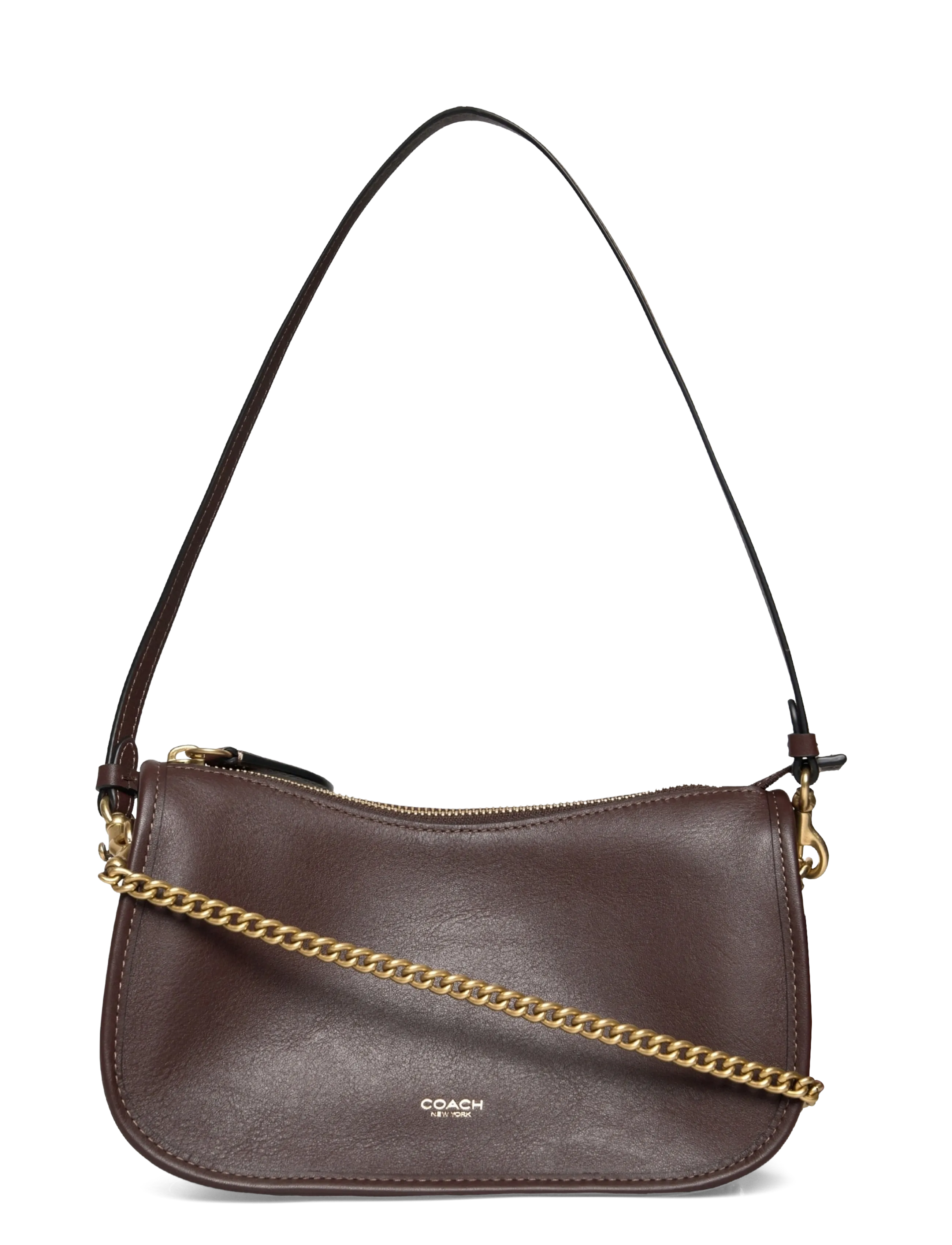 Coach NATURAL GRAIN LEATHER WAVERLY BAG - Taschen - B4/MAPLE / brown