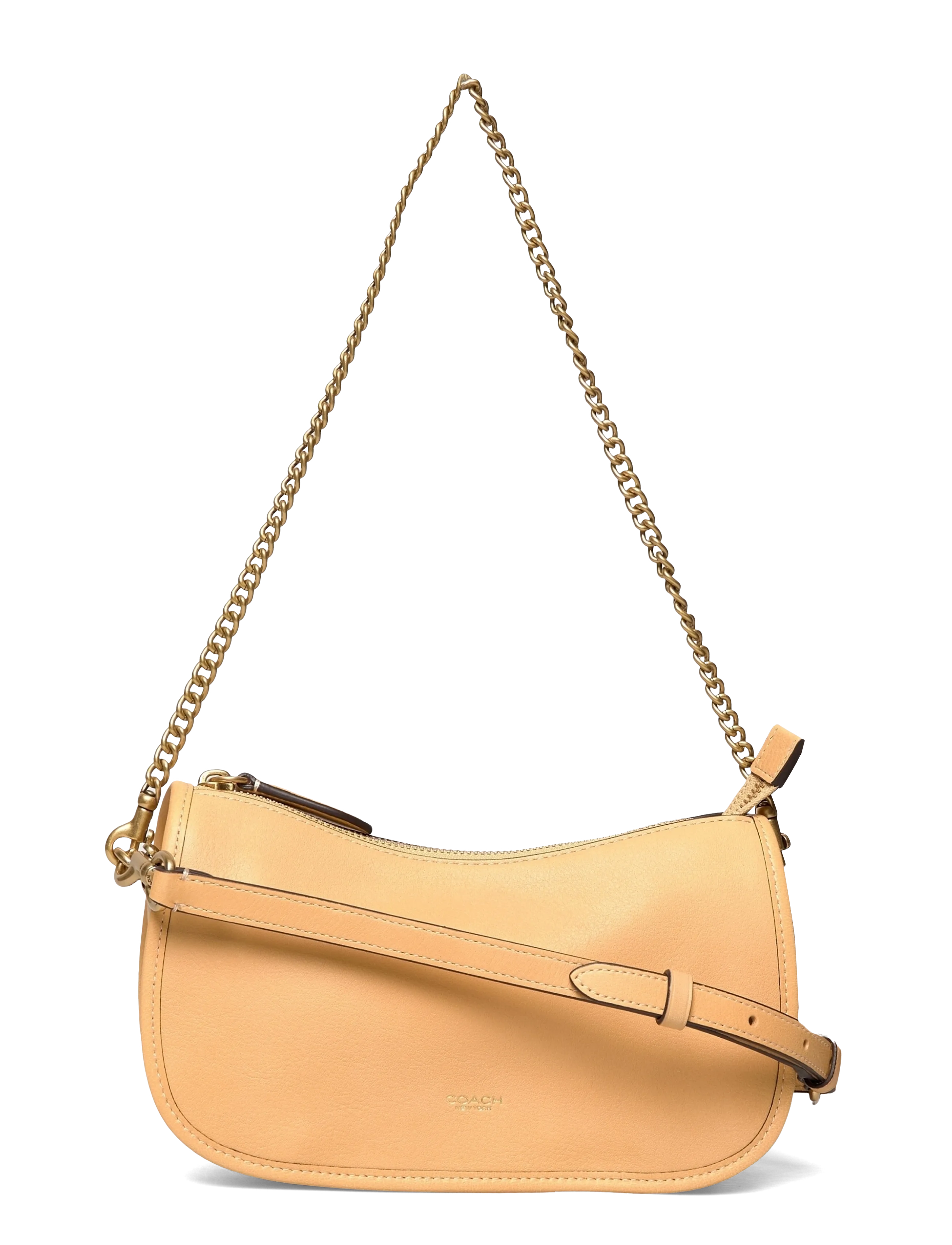 Coach Natural Grain Leather Waverly Bag - Töskur - B4/VANILLA / beige