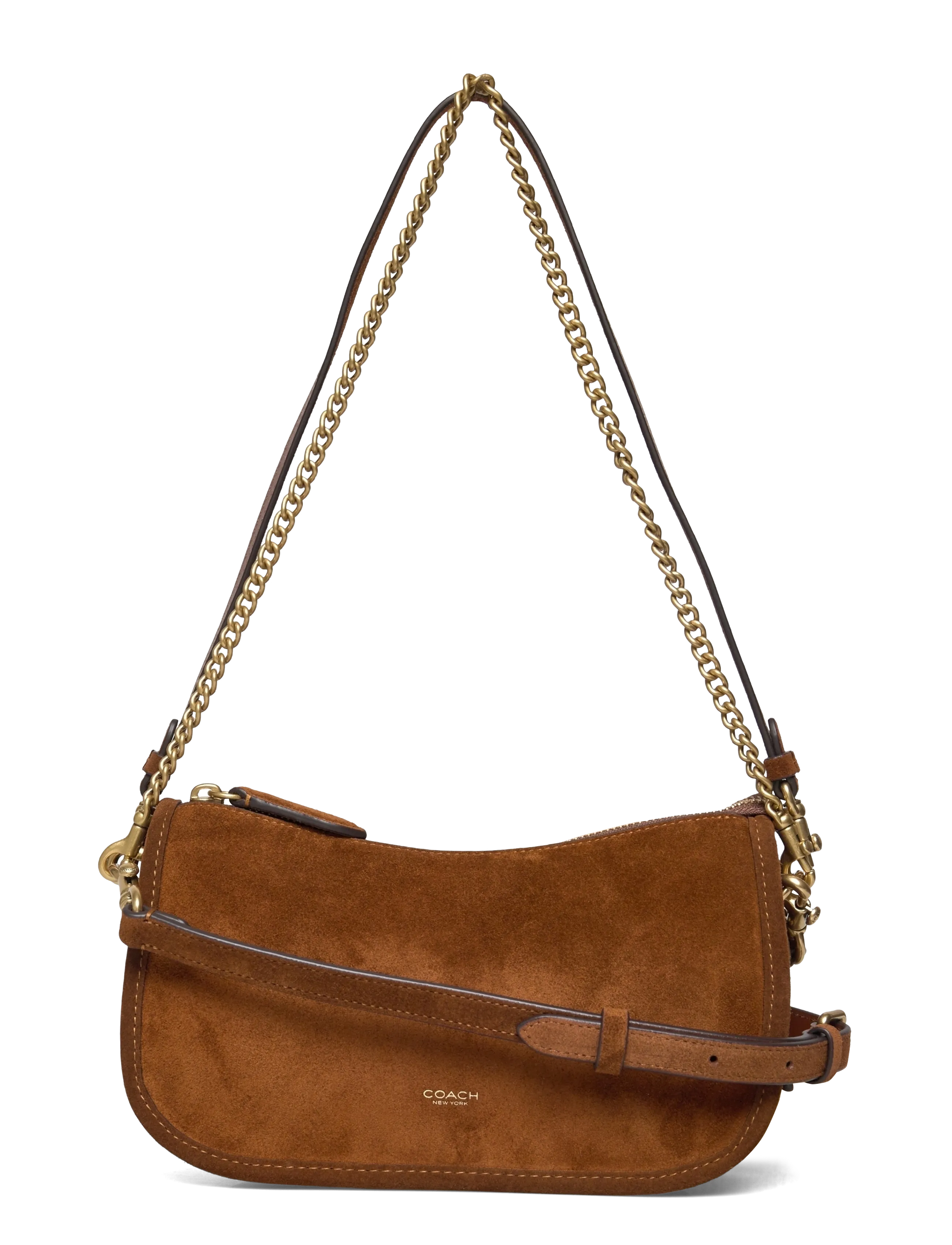 Coach Suede Waverly Bag Warm Brown, One Size, Bags, Braun - Small Shoulder Bags-crossbody Frauen