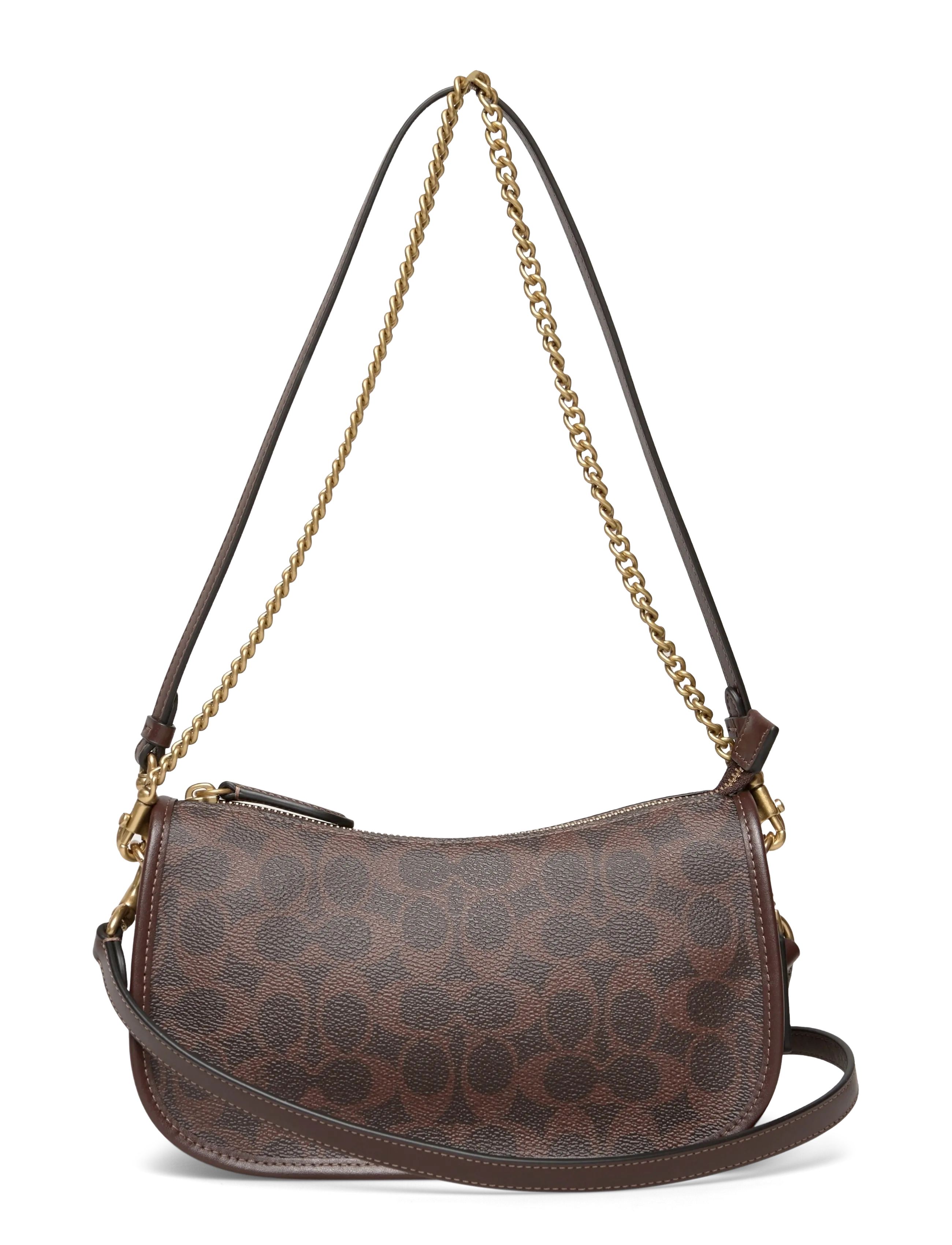 Coach Coated Canvas Signature Waverly Bag, One Size, Designer, Braun - Small Shoulder Bags-crossbody Bags, Frauen