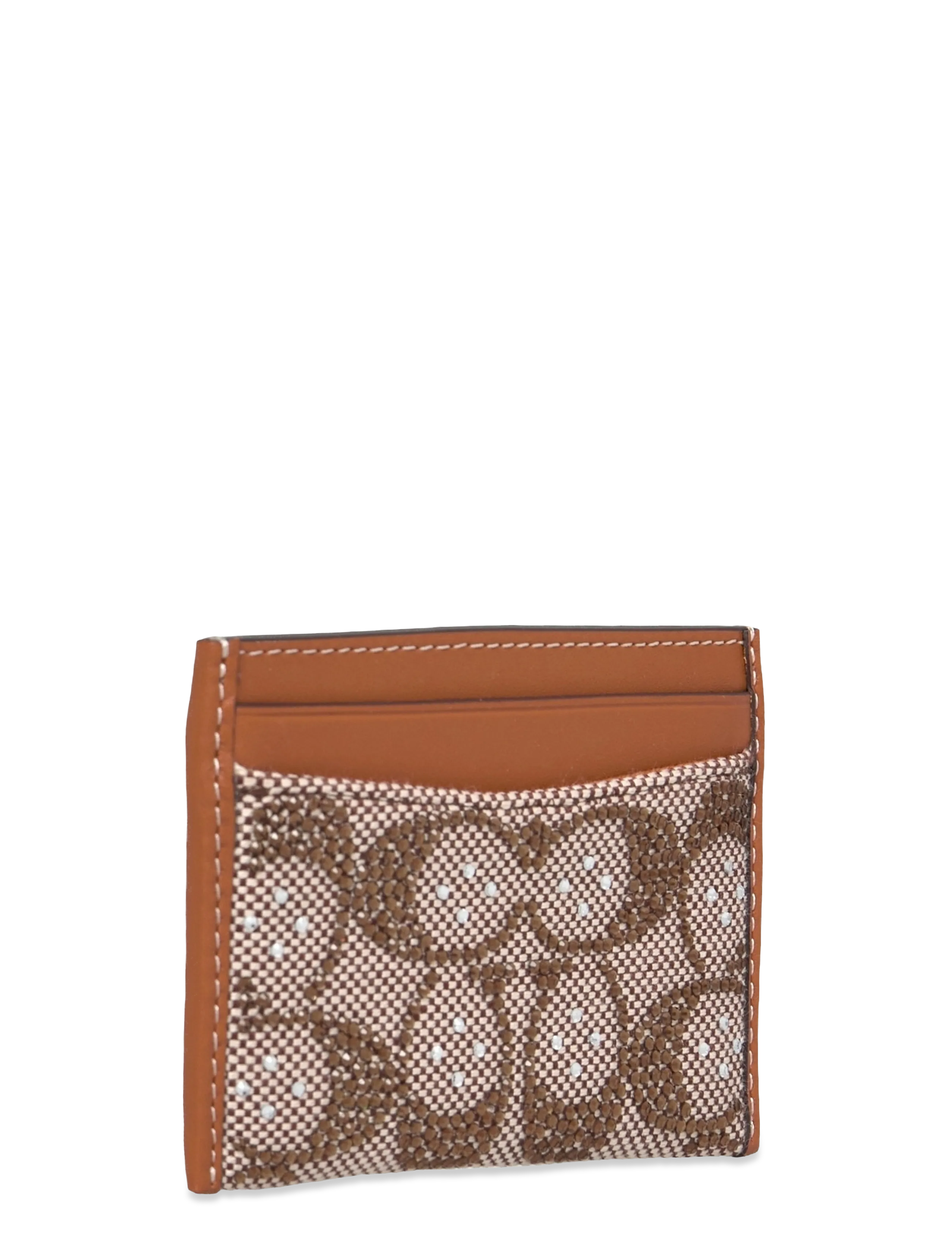 Coach - Essential Card Case In Crystal Signature Jacquard - card holders - lh/burnished amber - 2