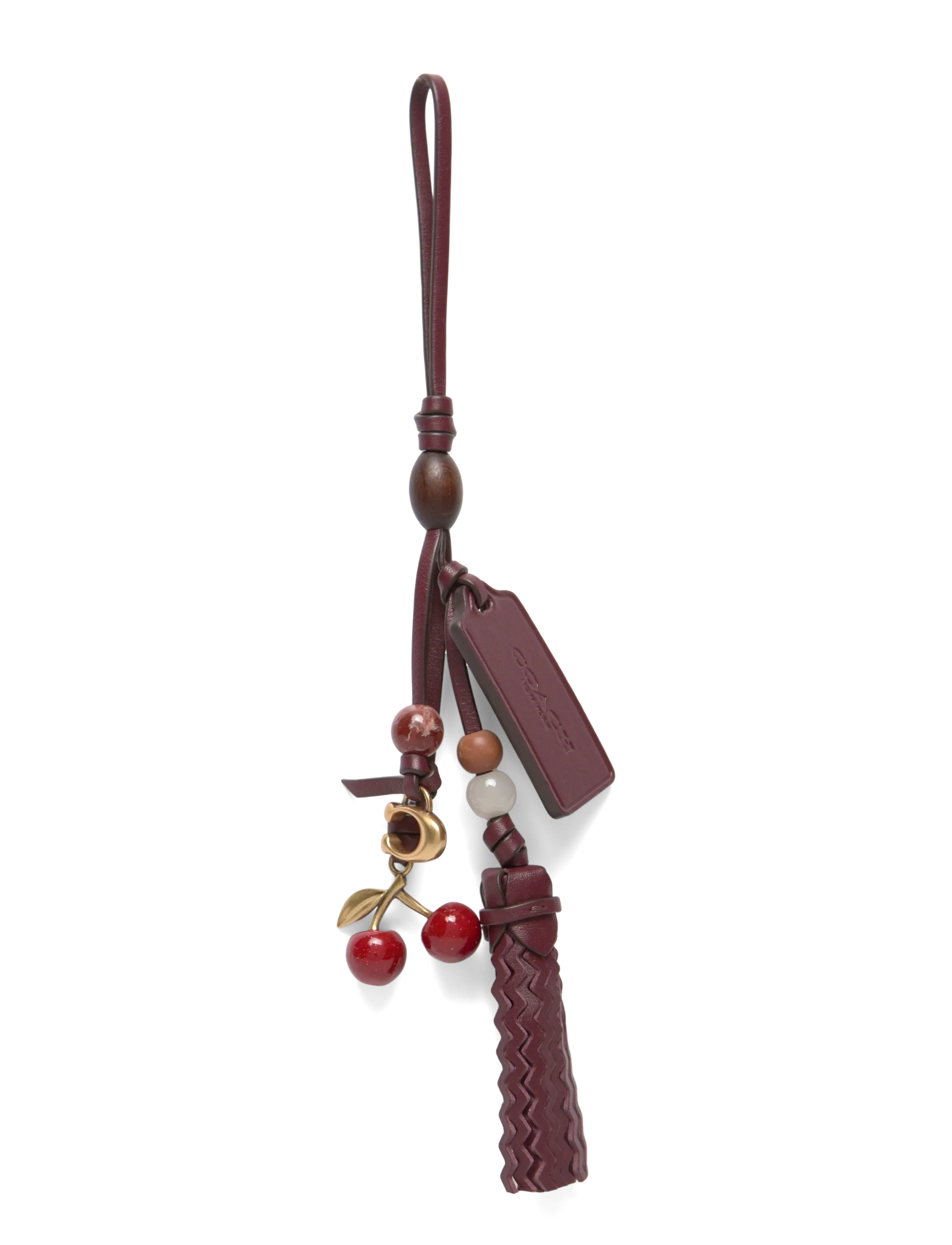 Coach Bag Charm, One Size, Accessories, Braun - Key Rings & Charms, Frauen