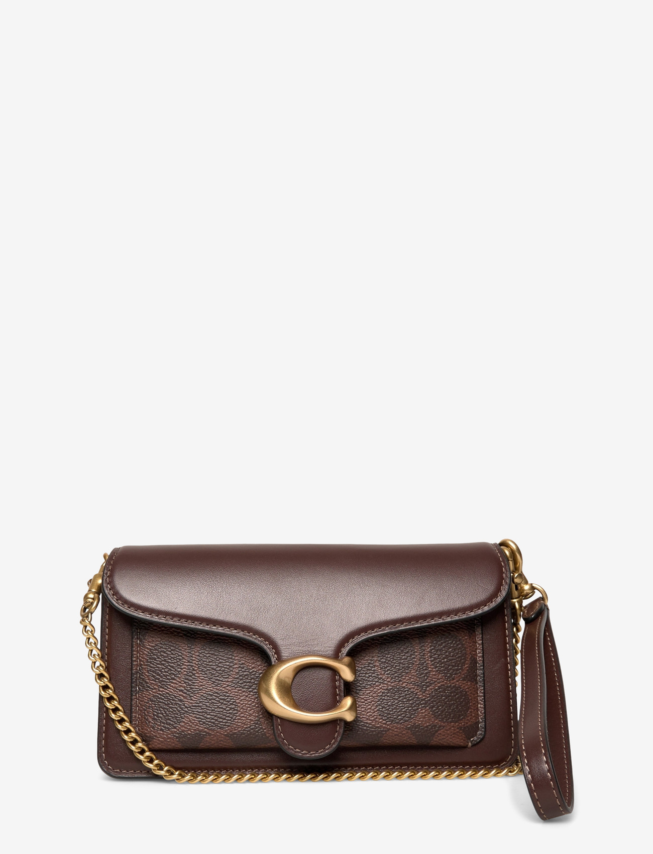 Coach - COATED CANVAS SIGNATURE TABBY CHAIN CROSSBODY 19 - crossbody bags - b4/maple - 0