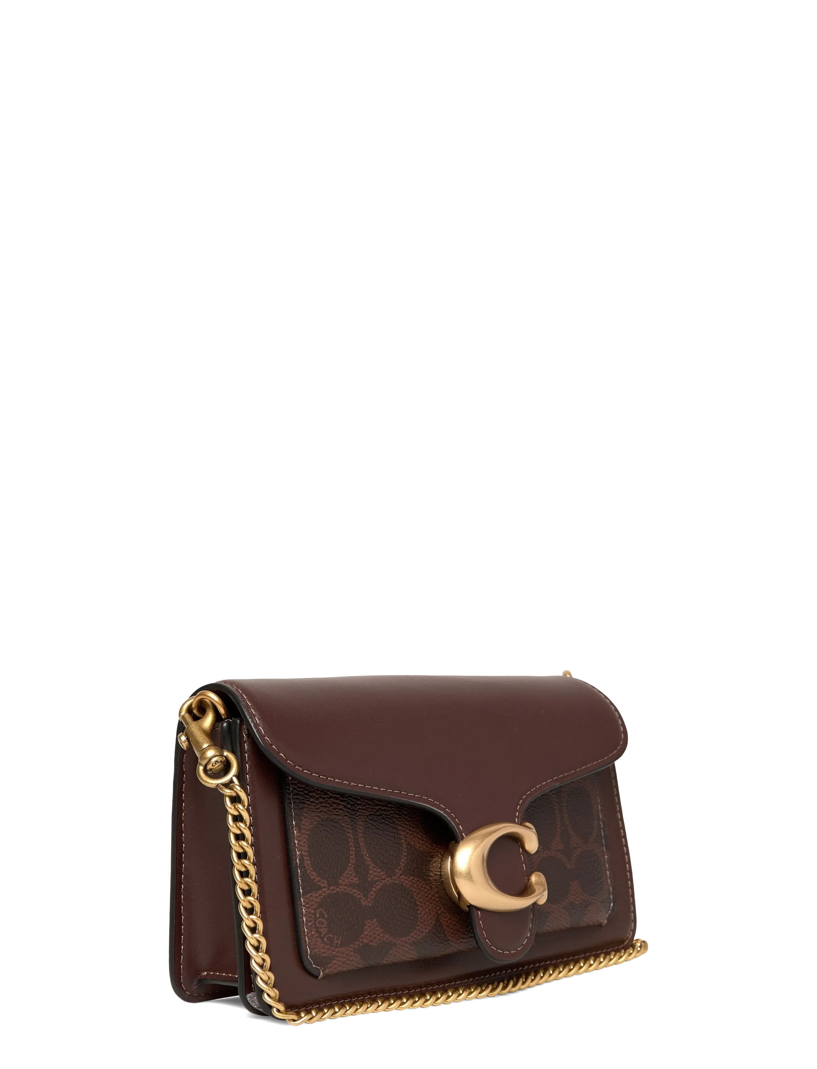Coach - Coated Canvas Signature Tabby Chain Crossbody 19 - crossbody somas - b4/maple - 2
