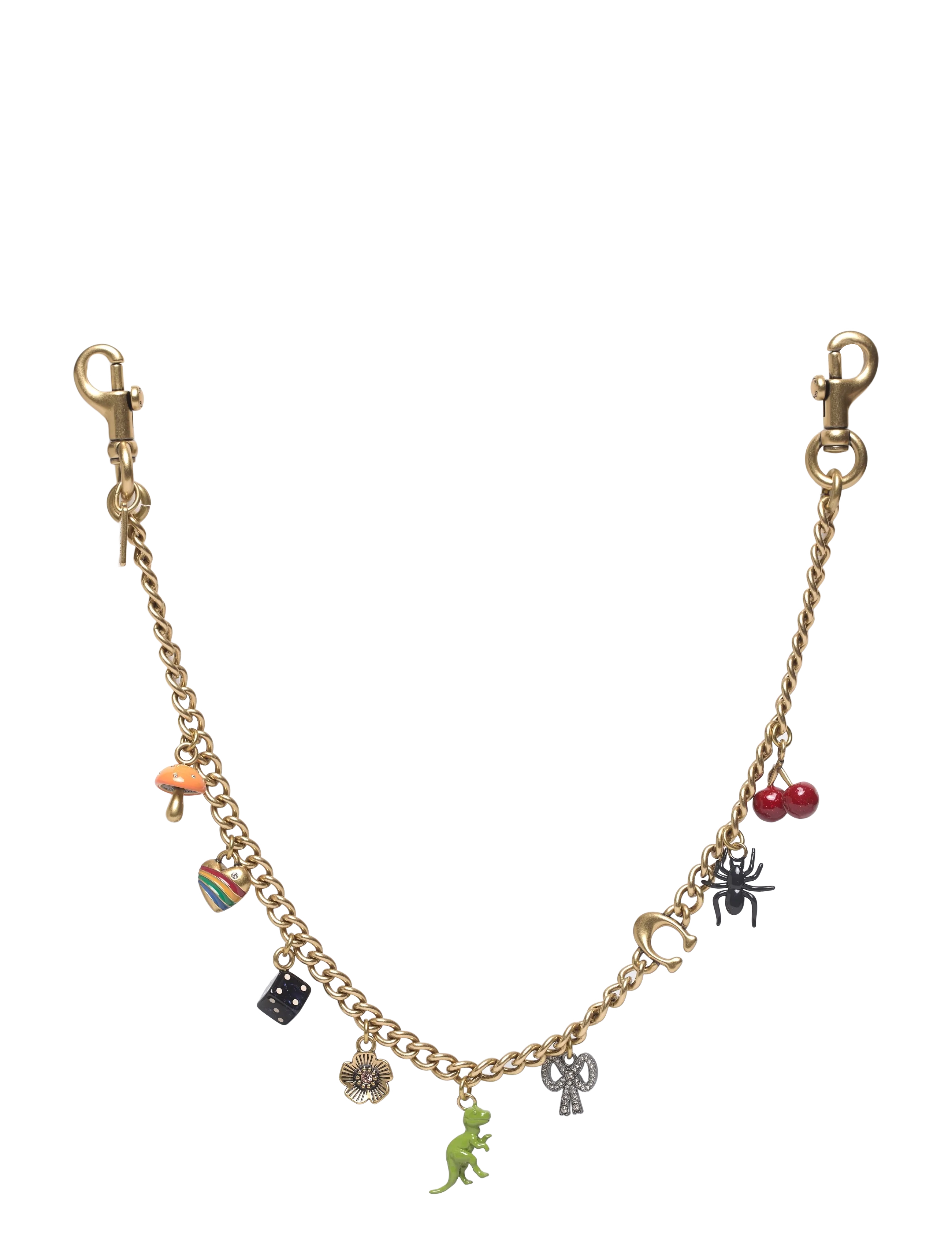 Coach Charm Chain Strap, One Size, Designer, Gold - Key Rings & Bag Charms, Frauen