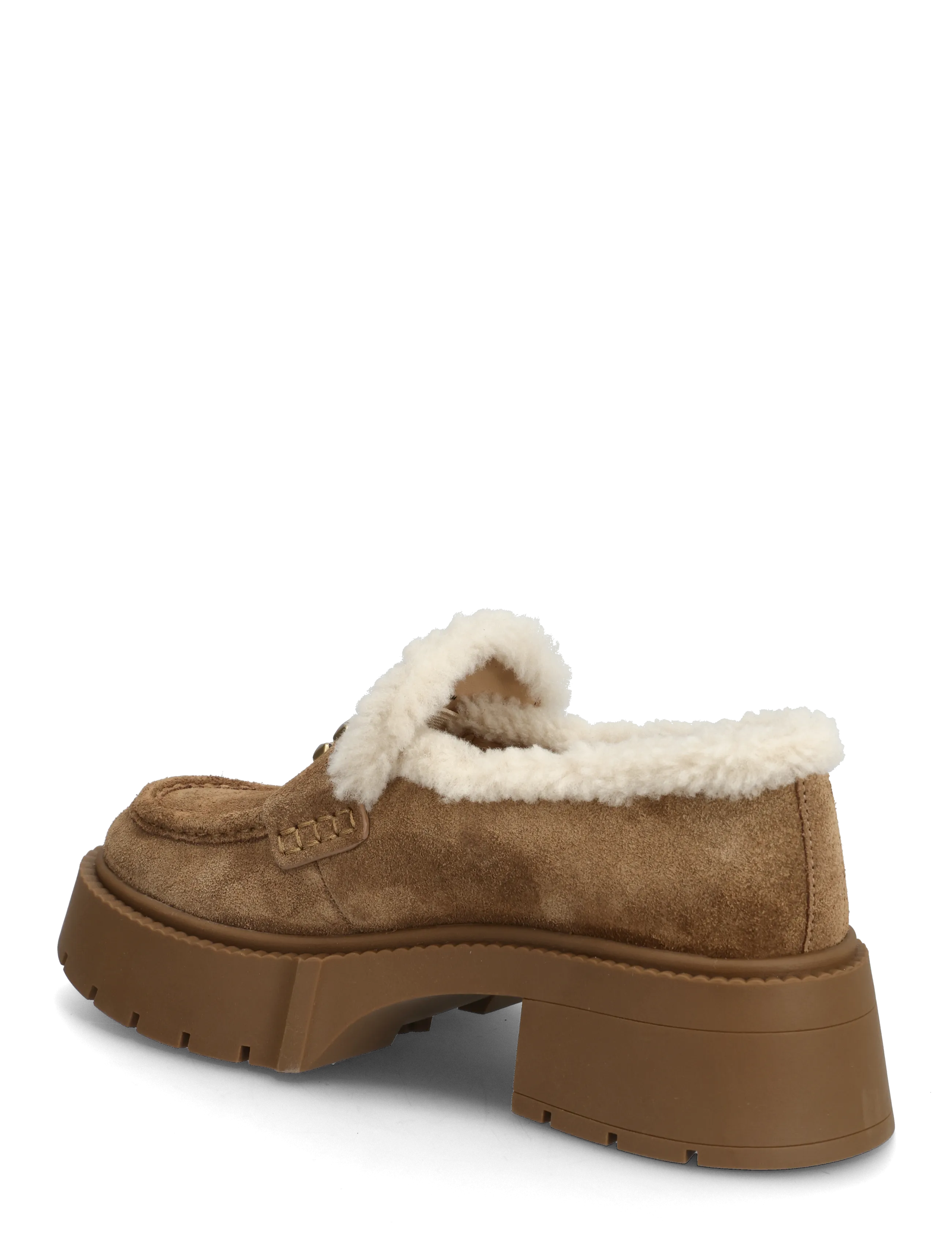 Coach - LEAH PLATFORM SHEARLING LOAFER - laarzen - coconut/natural - 2