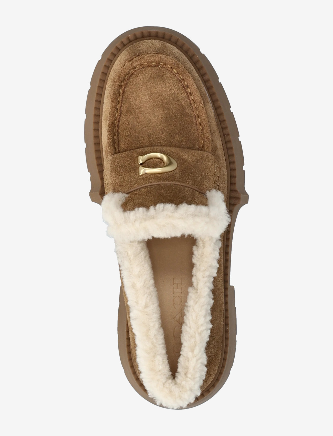 Coach - LEAH PLATFORM SHEARLING LOAFER - winter boots - coconut/natural - 3