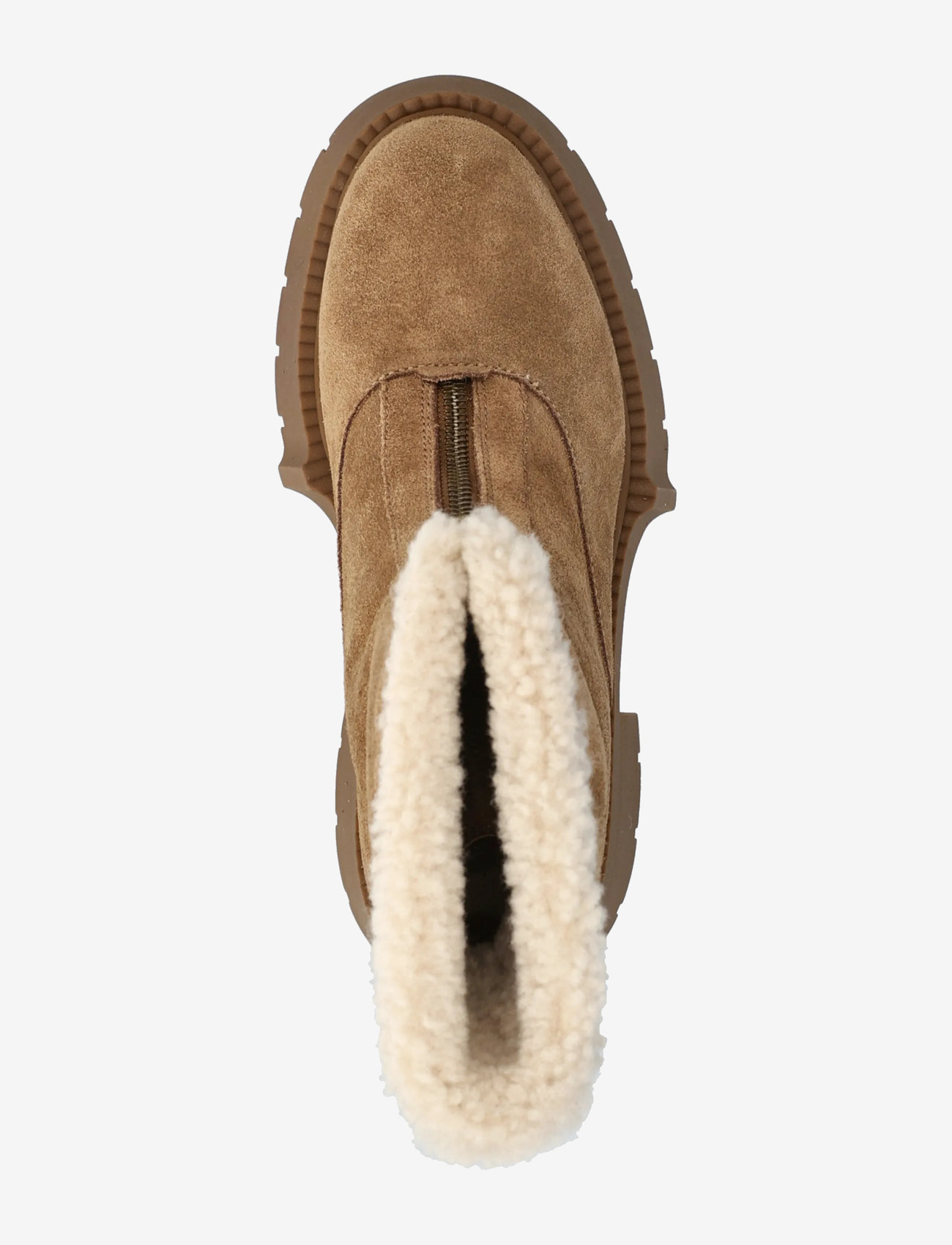 Coach - LEAH PLATFORM SHEARLING ZIP BOOTIE - stövletter - coconut/natural - 3