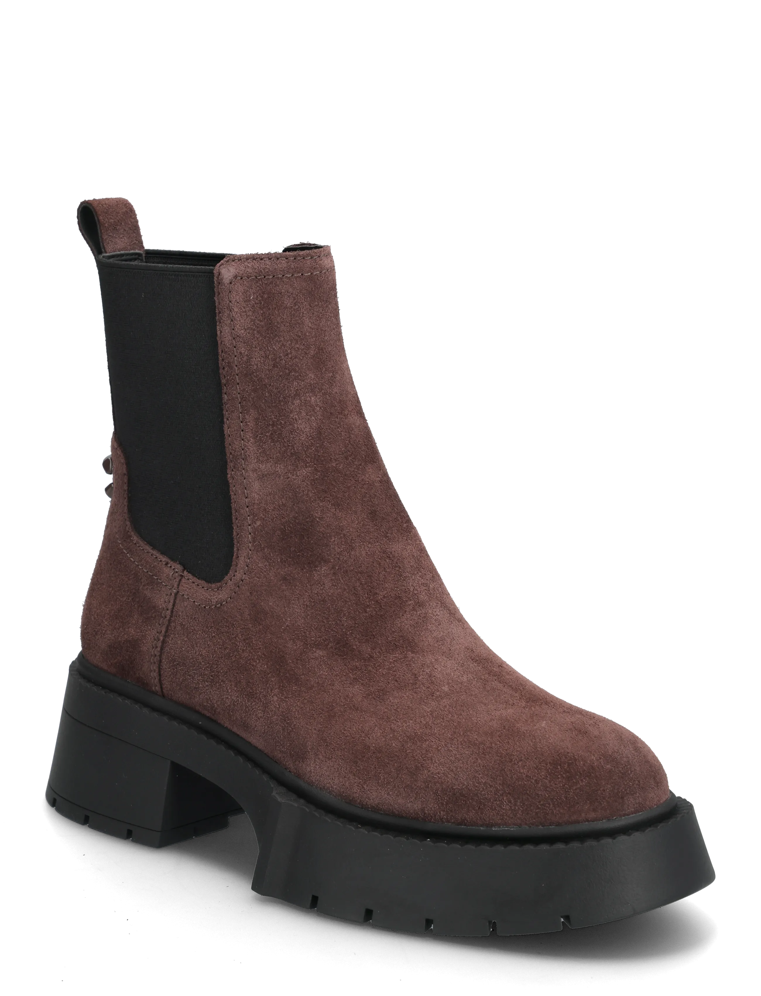 Coach Leah Platform Chelsea Bootie, 38.5, Ankle Boots, Braun - Boots With Heel, Frauen