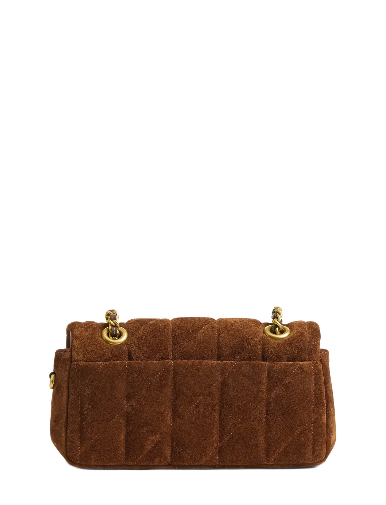 Coach - Quilted Suede Tabby Shoulder Bag 20 with Chain - modetrender - brown - 2