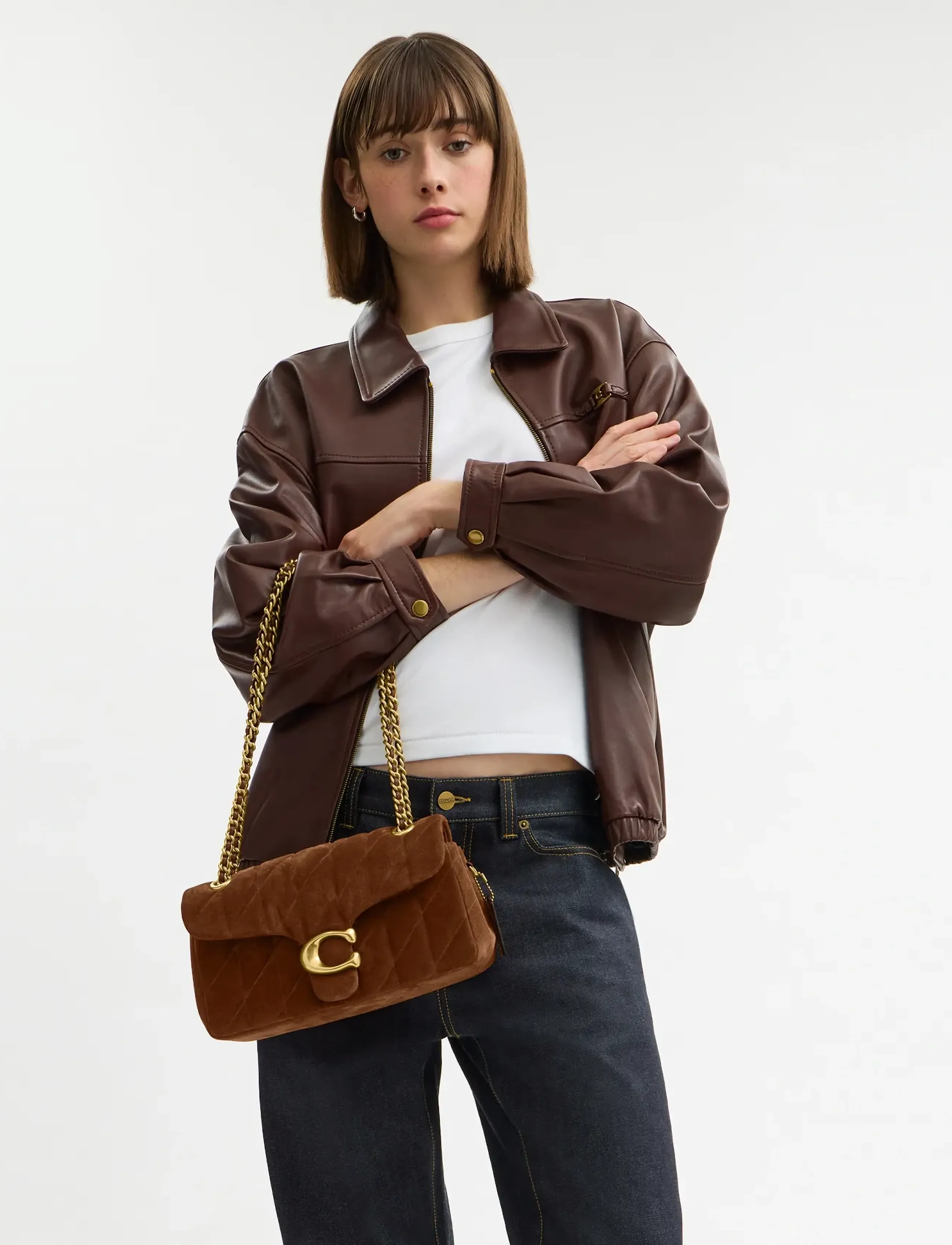 Coach Tabby Shoulder Bag 26, One Size, Bags, Braun - Top Handle Frauen