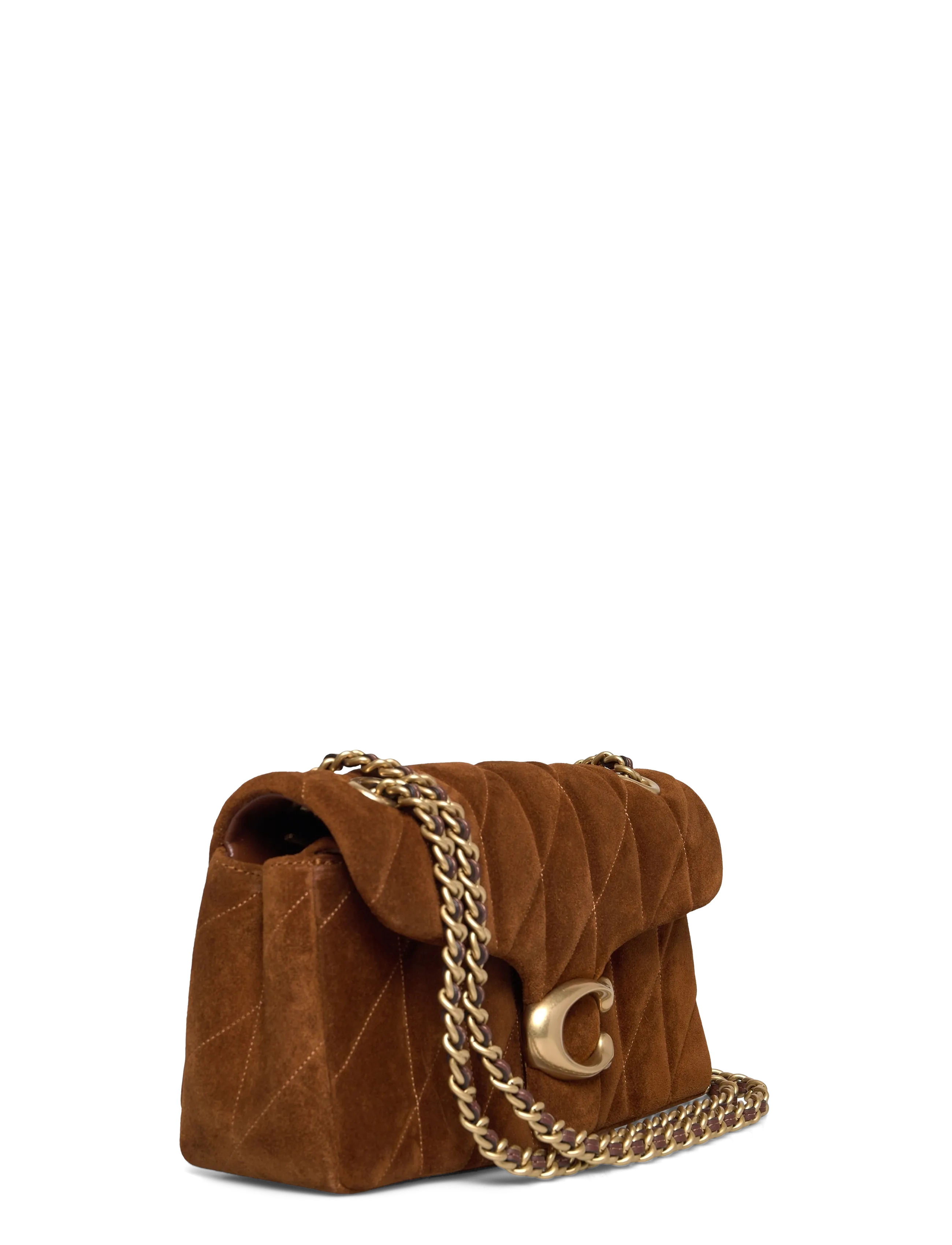 Coach - Quilted Suede Tabby Shoulder Bag 26 with Chain - besondere anlässe - b4/warm brown - 3