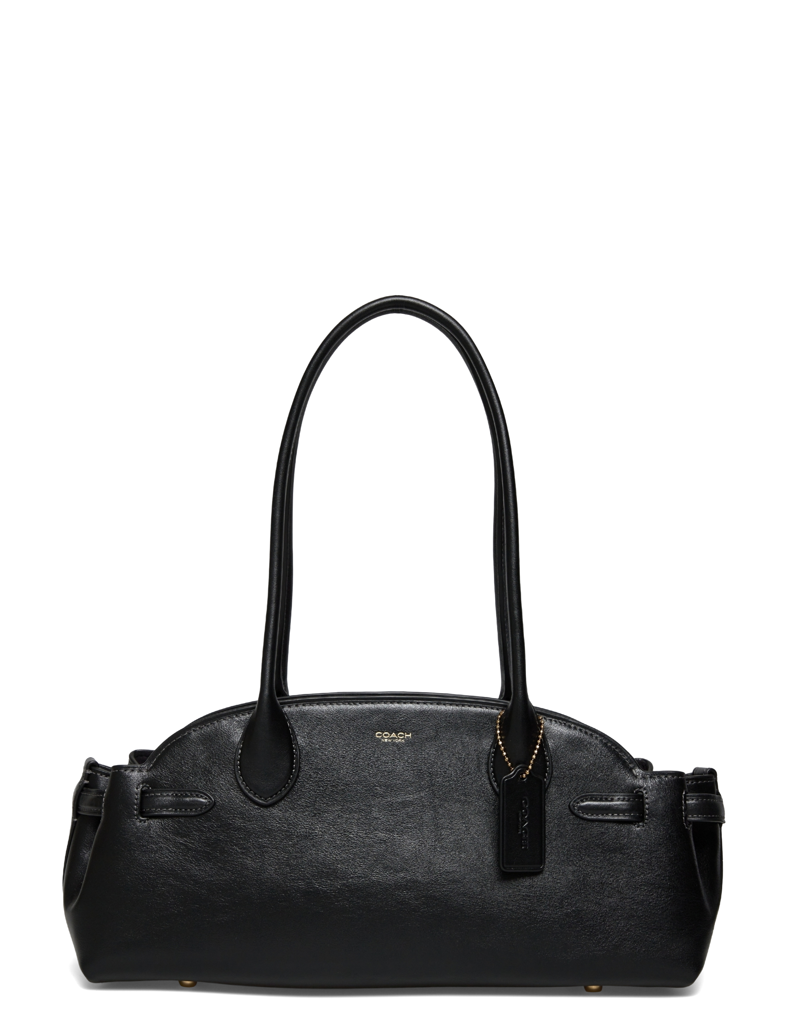 Coach Glazed Leather Empire Carryall 34, One Size, Black, Tasker > Tasker Med Tophåndtag, Dame